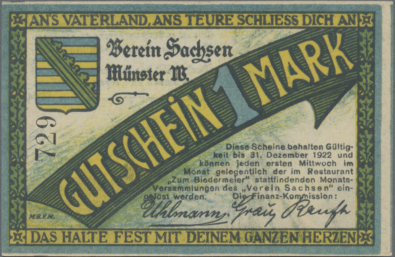 Lot 00838 - Deutschland - Notgeld - Westfalen | Banknoten - Auktionshaus Christoph Gärtner GmbH & Co. KG 56th AUCTION - Day 1 Lot 00838 - Deutschland - Notgeld - Westfalen | Banknoten - Auktionshaus Christoph Gärtner GmbH & Co. KG 56th AUCTION - Day 1