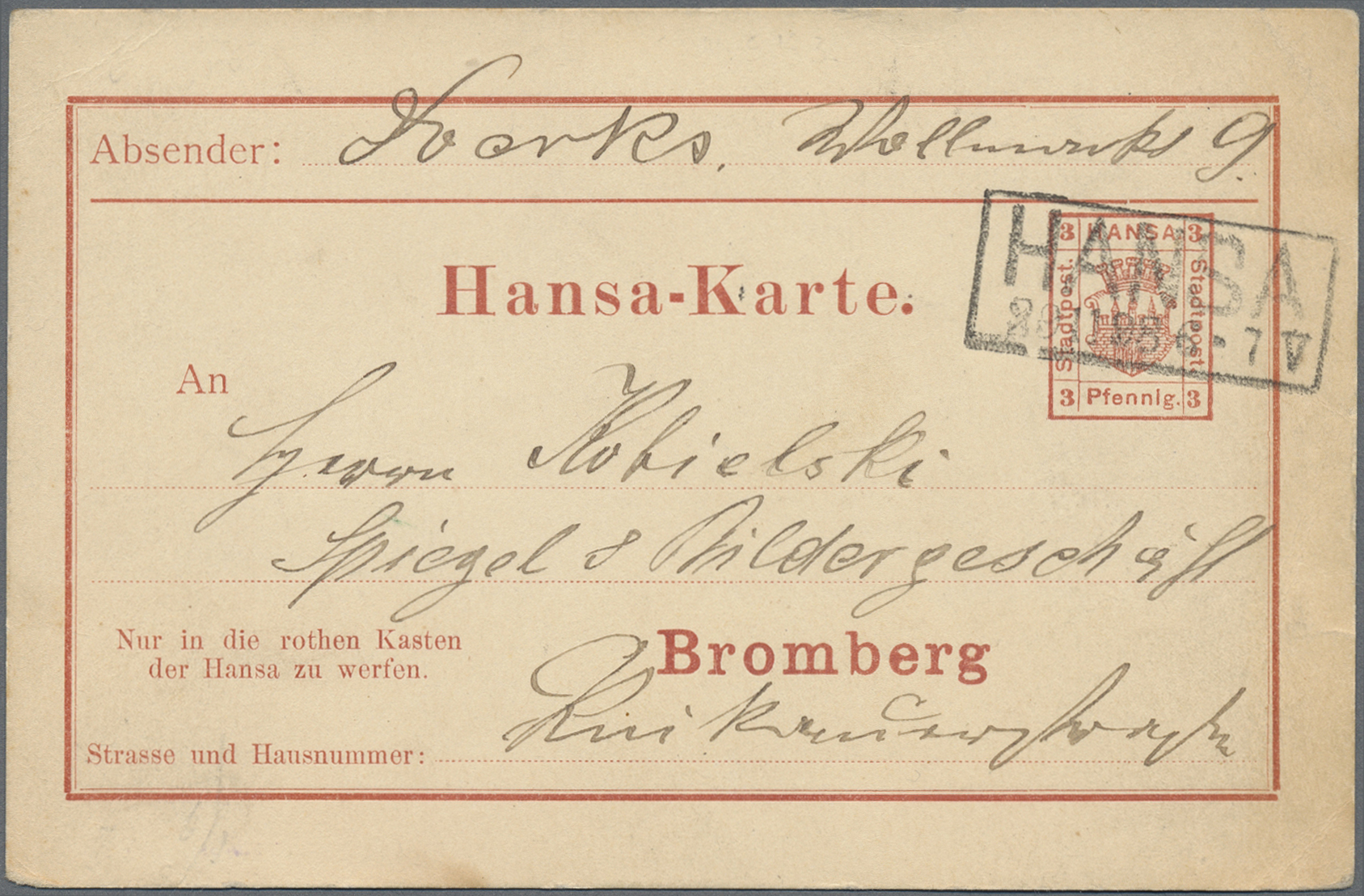 Lot 10225 - Deutsches Reich - Privatpost (Stadtpost)  -  Auktionshaus Christoph Gärtner GmbH & Co. KG 58th AUCTION - Day 3