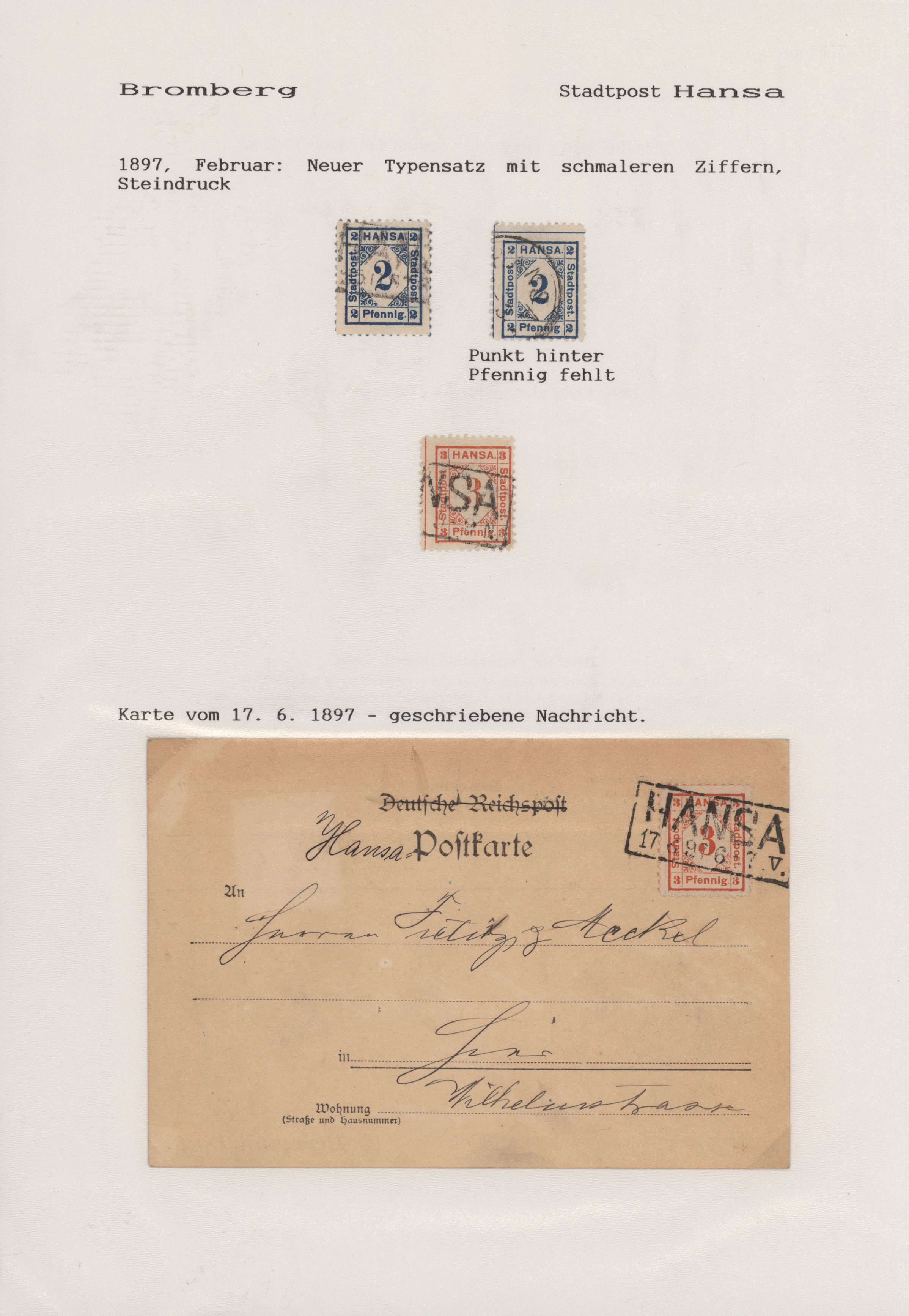Lot 10226 - Deutsches Reich - Privatpost (Stadtpost)  -  Auktionshaus Christoph Gärtner GmbH & Co. KG 58th AUCTION - Day 3
