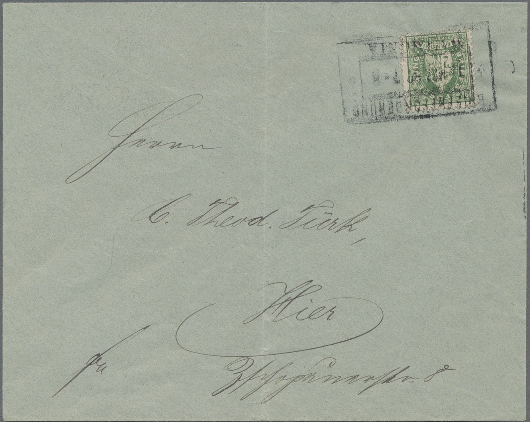 Lot 10227 - Deutsches Reich - Privatpost (Stadtpost)  -  Auktionshaus Christoph Gärtner GmbH & Co. KG 58th AUCTION - Day 3