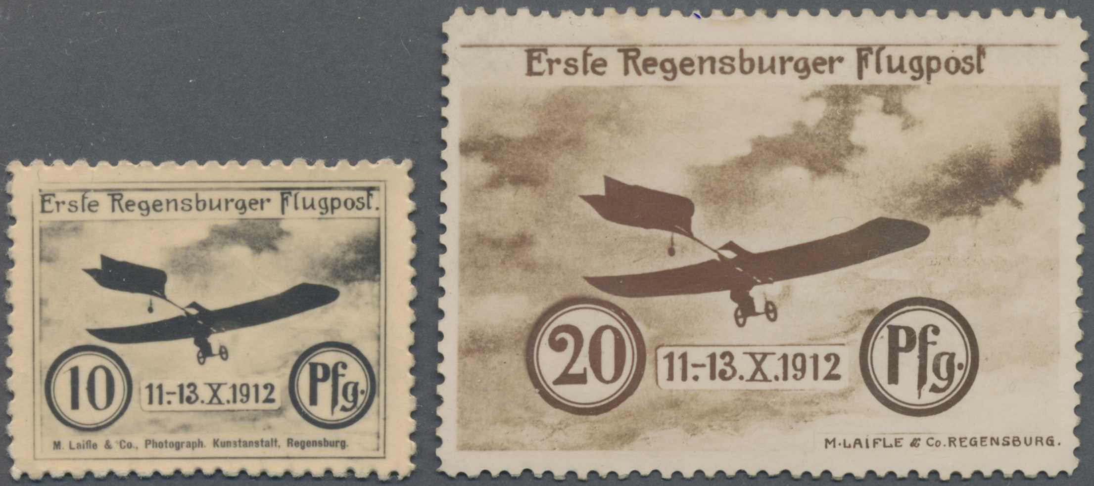 Lot 05588 - Deutsches Reich - Halbamtliche Flugmarken - Auktionshaus Christoph Gärtner GmbH & Co. KG 59th AUCTION - day 4 Lot 05588 - Deutsches Reich - Halbamtliche Flugmarken - Auktionshaus Christoph Gärtner GmbH & Co. KG 59th AUCTION - day 4