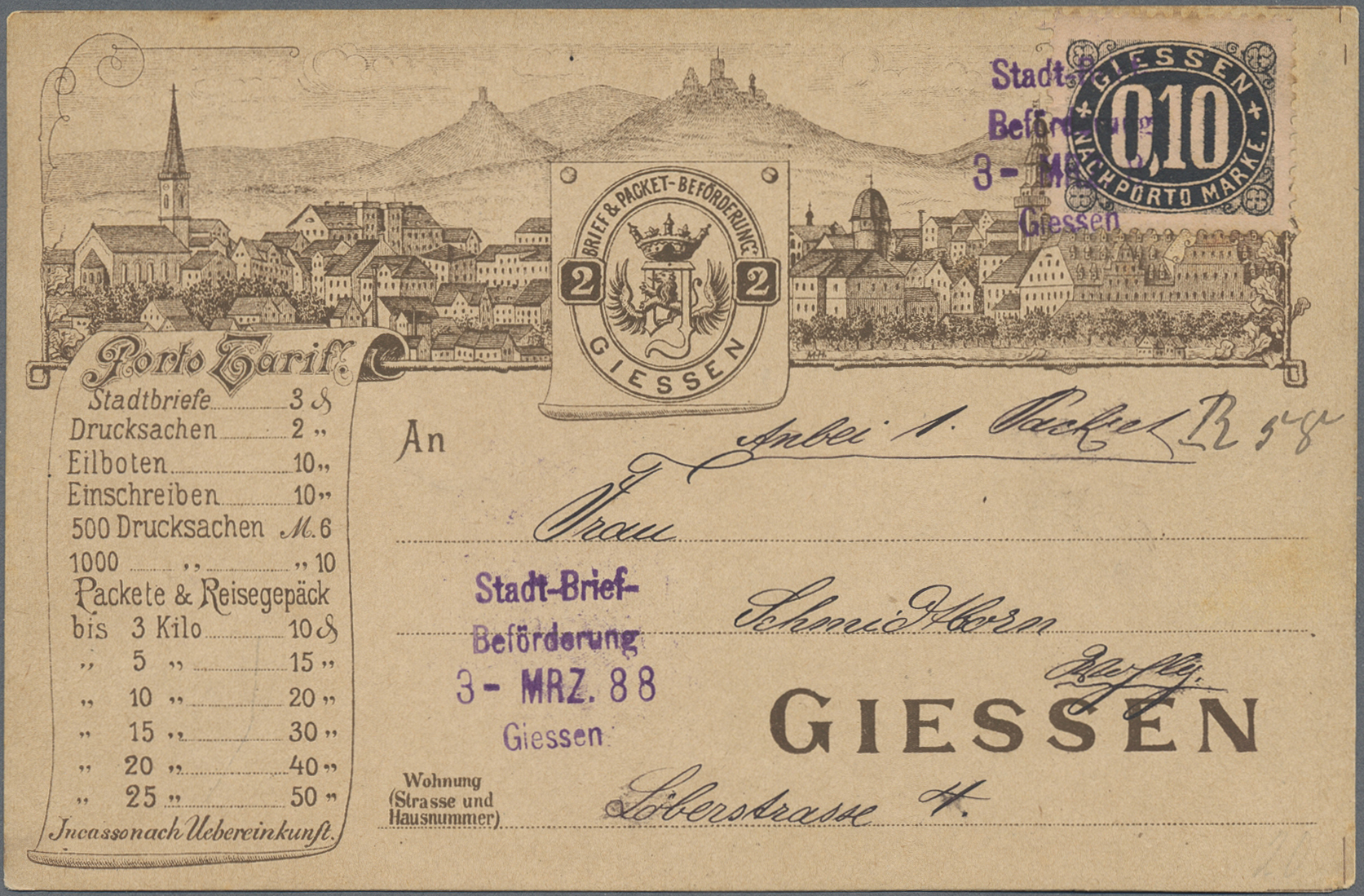 Lot 10323 - Deutsches Reich - Privatpost (Stadtpost)  -  Auktionshaus Christoph Gärtner GmbH & Co. KG 58th AUCTION - Day 3