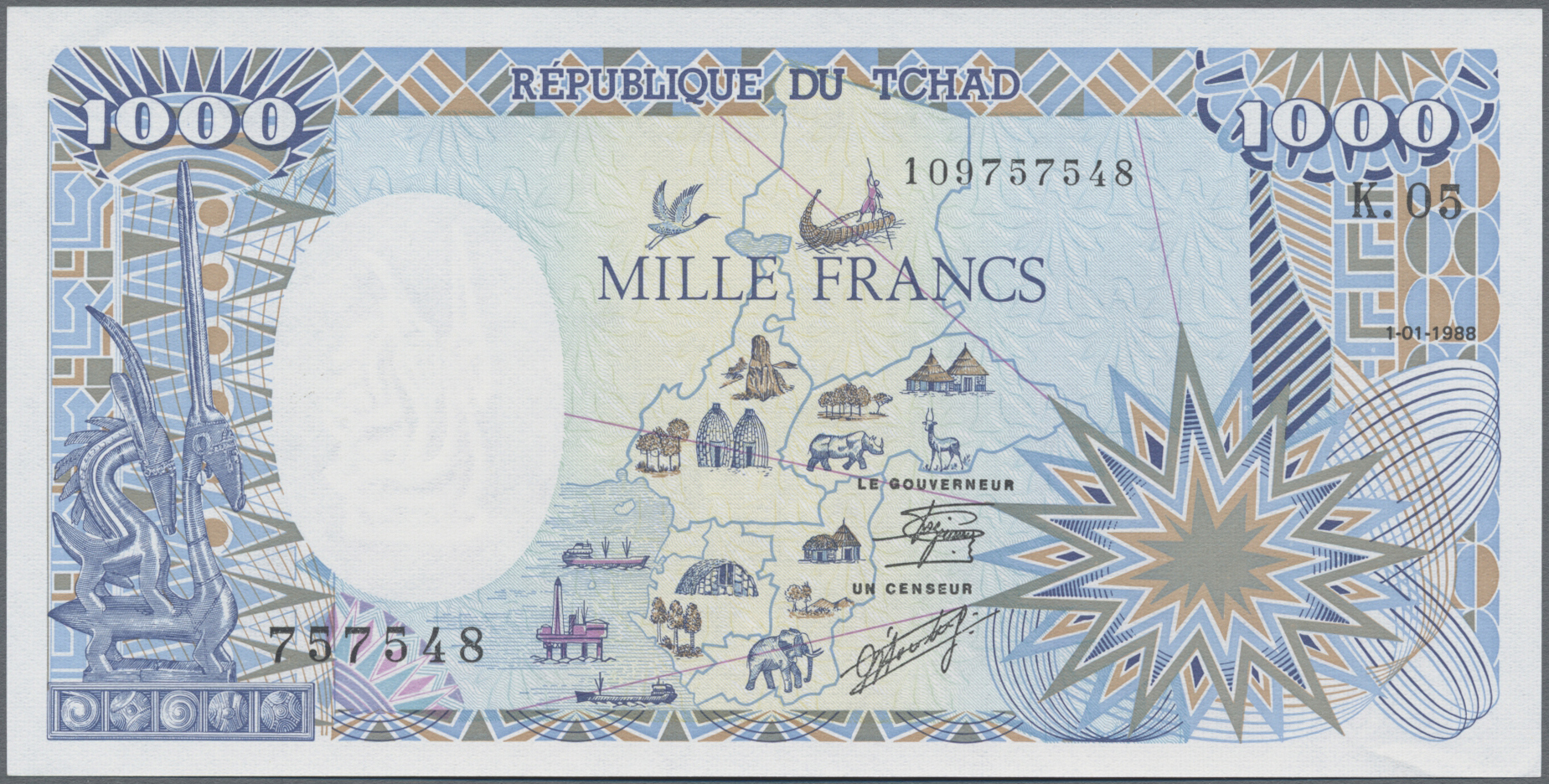 Lot 01323 - Chad / Tschad | Banknoten - Auktionshaus Christoph Gärtner GmbH & Co. KG Sale #45 Banknotes Worldwide Lot 01323 - Chad / Tschad | Banknoten - Auktionshaus Christoph Gärtner GmbH & Co. KG Sale #45 Banknotes Worldwide