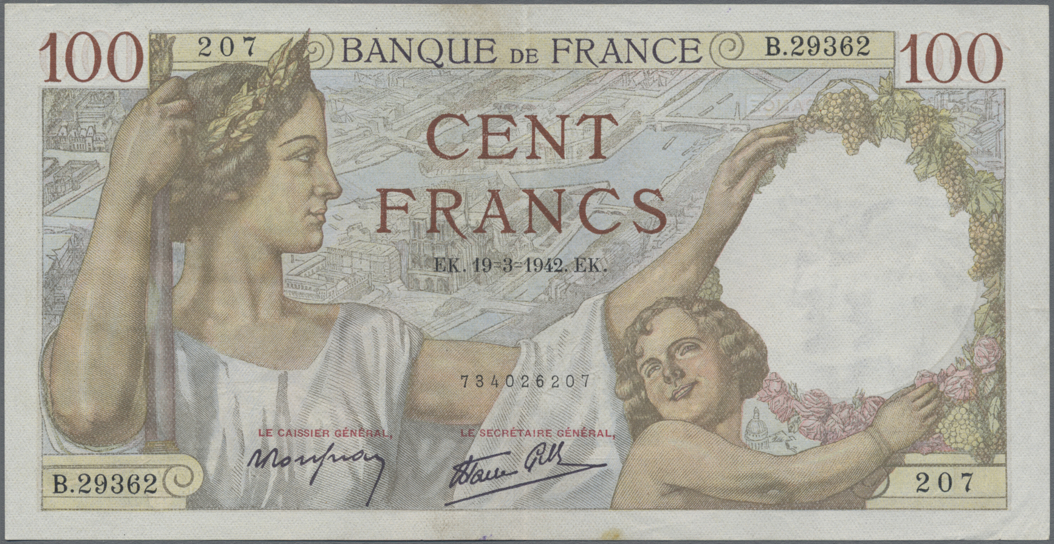 Lot 03015 - France / Frankreich | Banknoten - Auktionshaus Christoph Gärtner GmbH & Co. KG Sale #45 Banknotes Worldwide Lot 03015 - France / Frankreich | Banknoten - Auktionshaus Christoph Gärtner GmbH & Co. KG Sale #45 Banknotes Worldwide