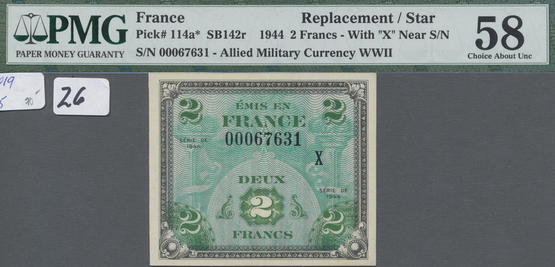 Lot 03013 - France / Frankreich | Banknoten - Auktionshaus Christoph Gärtner GmbH & Co. KG Sale #45 Banknotes Worldwide Lot 03013 - France / Frankreich | Banknoten - Auktionshaus Christoph Gärtner GmbH & Co. KG Sale #45 Banknotes Worldwide