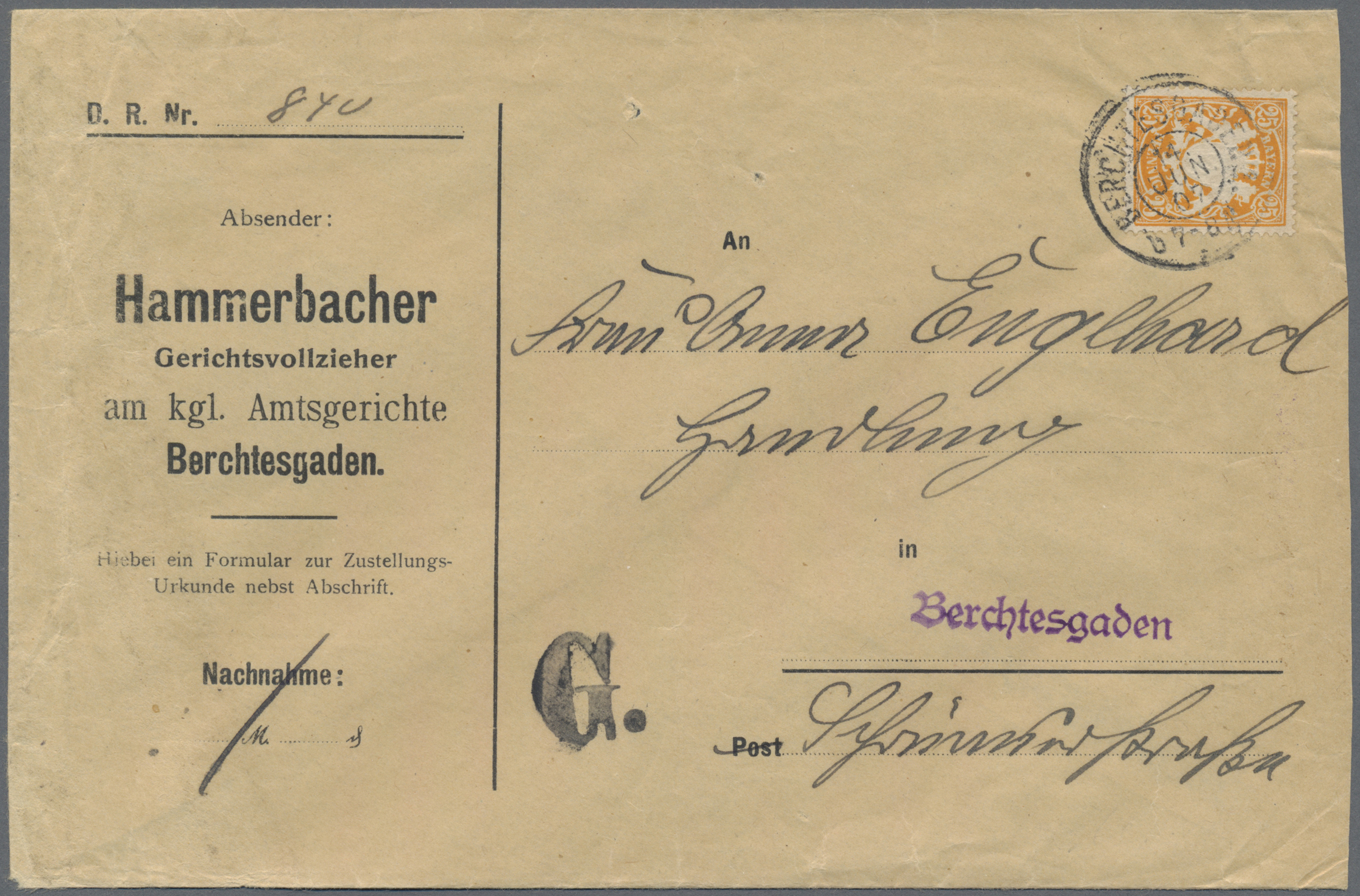 Lot 36175 - Bayern - Marken und Briefe  -  Auktionshaus Christoph Gärtner GmbH & Co. KG Sale #44 Collections Germany