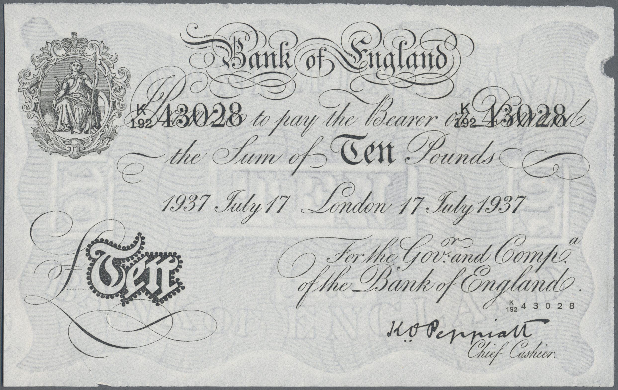 Lot 01693 - Great Britain / Großbritannien | Banknoten  -  Auktionshaus Christoph Gärtner GmbH & Co. KG Sale #45 Banknotes Worldwide