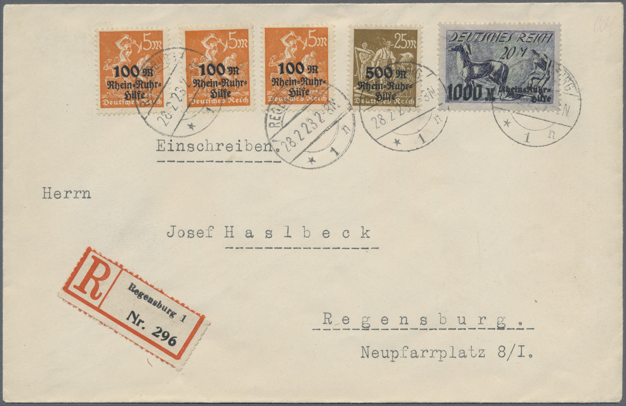 Lot 11110 - Deutsches Reich - Inflation  -  Auktionshaus Christoph Gärtner GmbH & Co. KG 54th AUCTION - Day 5