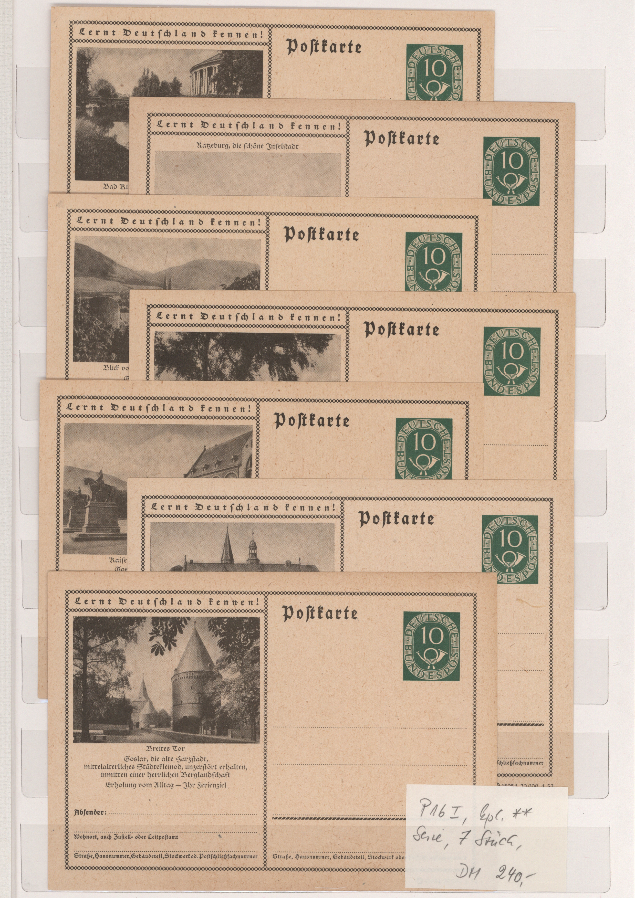 Lot 12061 - Bundesrepublik - Ganzsachen - Auktionshaus Christoph Gärtner GmbH & Co. KG 57th AUCTION - Day 5 Lot 12061 - Bundesrepublik - Ganzsachen - Auktionshaus Christoph Gärtner GmbH & Co. KG 57th AUCTION - Day 5
