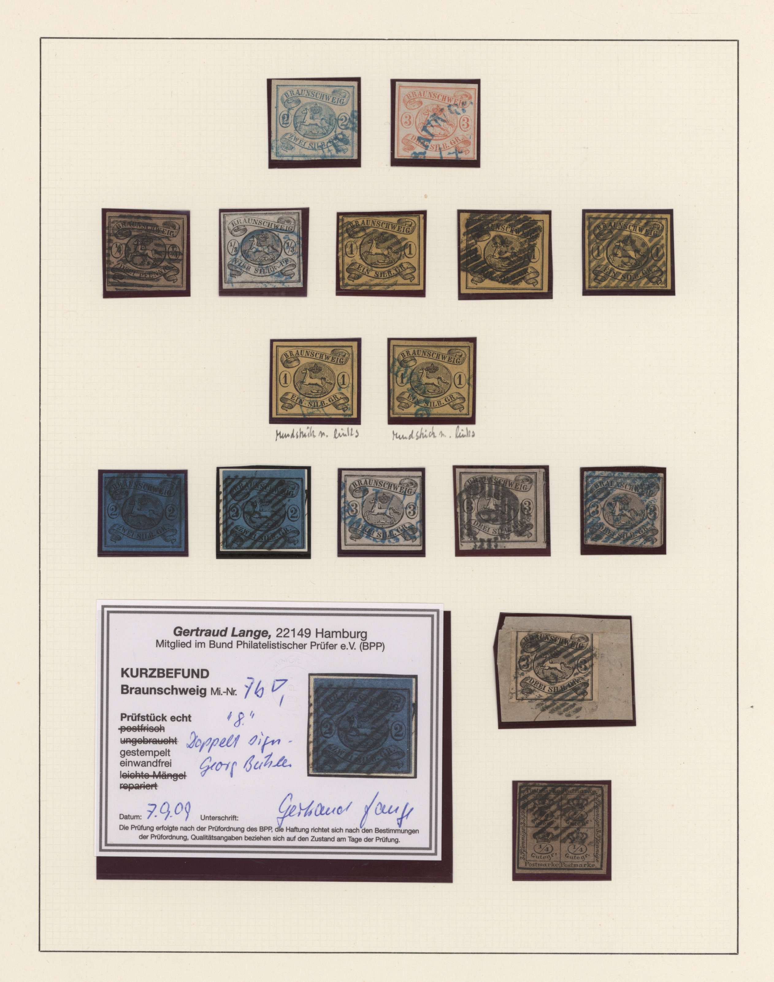 Lot 10235 - Braunschweig - Marken und Briefe - Auktionshaus Christoph Gärtner GmbH & Co. KG 57th AUCTION - Day 5 Lot 10235 - Braunschweig - Marken und Briefe - Auktionshaus Christoph Gärtner GmbH & Co. KG 57th AUCTION - Day 5
