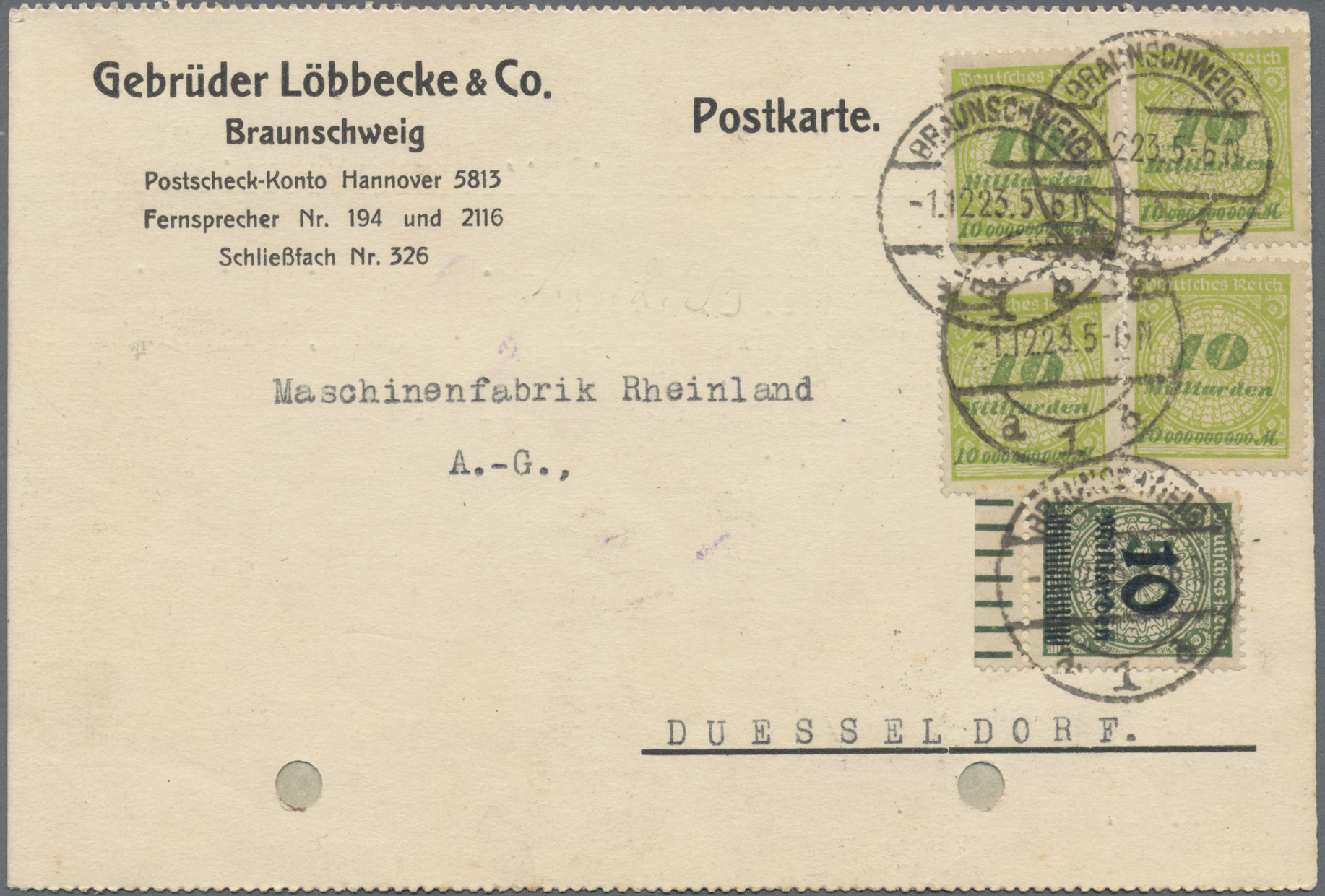 Lot 23291 - Deutsches Reich - Inflation  -  Auktionshaus Christoph Gärtner GmbH & Co. KG 50th Auction Anniversary Auction - Day 7