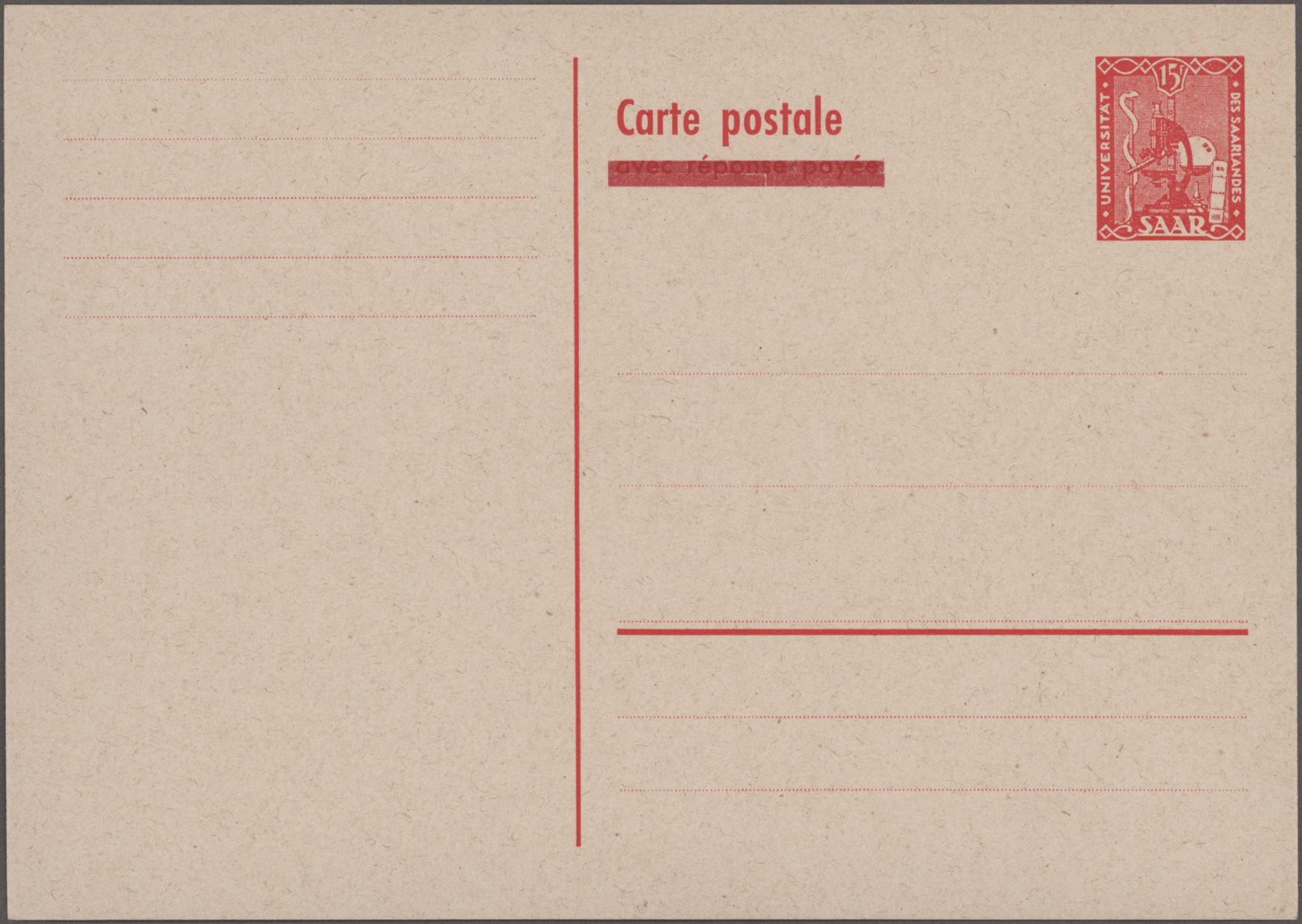 Lot 15154 - Saarland (1947/56) - Ganzsachen  -  Auktionshaus Christoph Gärtner GmbH & Co. KG 58th AUCTION - Day 5