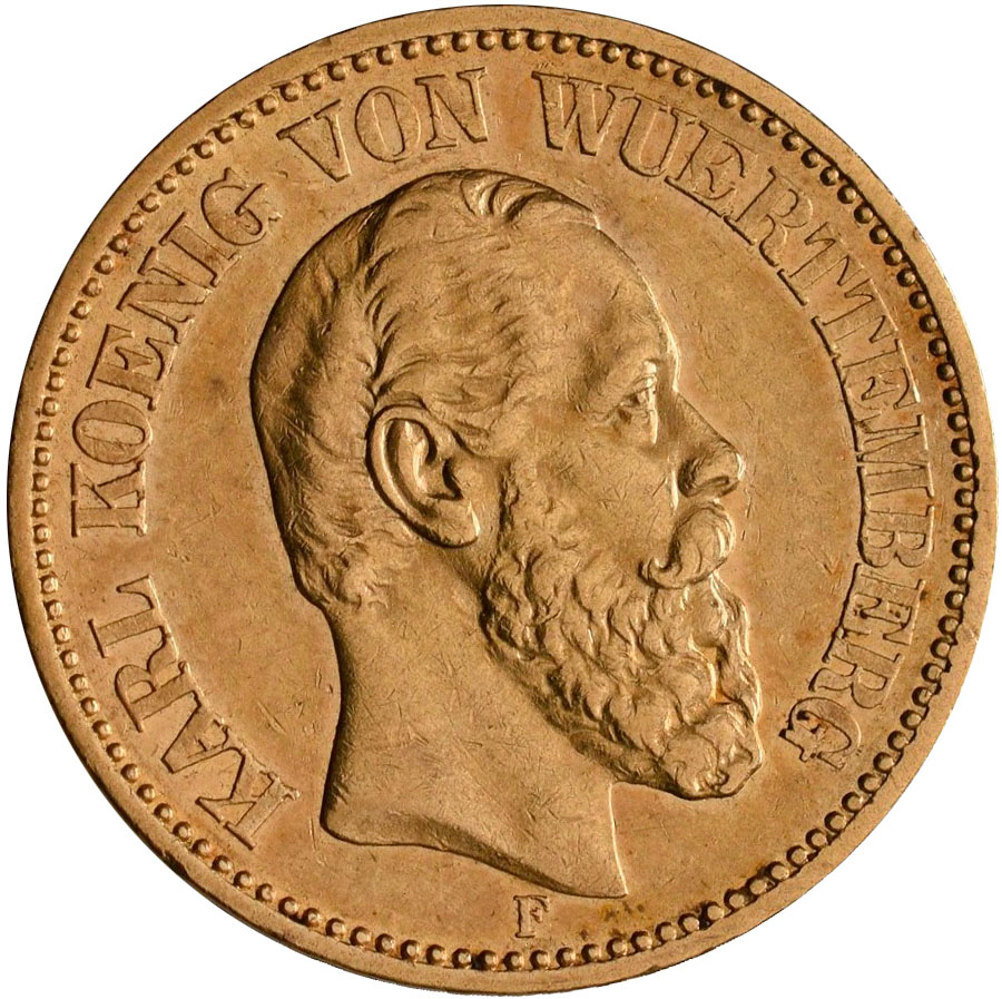 Lot 00390 - Württemberg - Anlagegold | Goldmünzen 5, 10 und 20 Mark - Deutsches Kaiserreich - Auktionshaus Christoph Gärtner GmbH & Co. KG 58th AUCTION - Day 1 Lot 00390 - Württemberg - Anlagegold | Goldmünzen 5, 10 und 20 Mark - Deutsches Kaiserreich - Auktionshaus Christoph Gärtner GmbH & Co. KG 58th AUCTION - Day 1