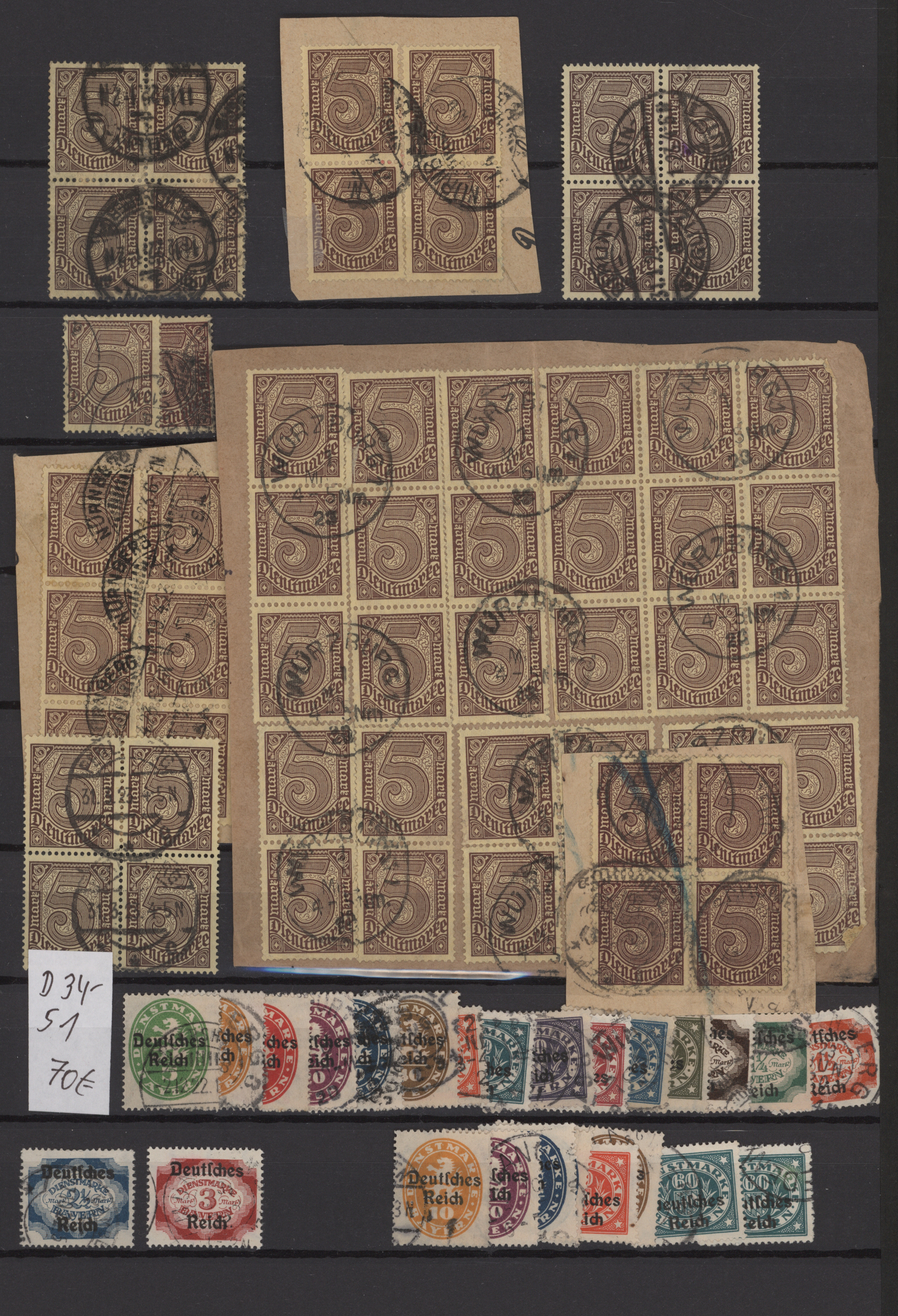 Lot 10766 - Deutsches Reich - Dienstmarken - Auktionshaus Christoph Gärtner GmbH & Co. KG 57th AUCTION - Day 5 Lot 10766 - Deutsches Reich - Dienstmarken - Auktionshaus Christoph Gärtner GmbH & Co. KG 57th AUCTION - Day 5