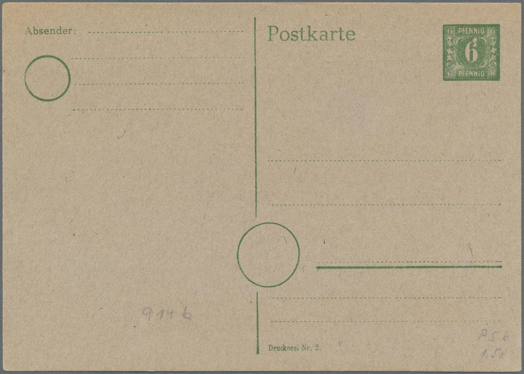 Lot 11399 - Sowjetische Zone - Ganzsachen - Auktionshaus Christoph Gärtner GmbH & Co. KG 57th AUCTION - Day 5 Lot 11399 - Sowjetische Zone - Ganzsachen - Auktionshaus Christoph Gärtner GmbH & Co. KG 57th AUCTION - Day 5