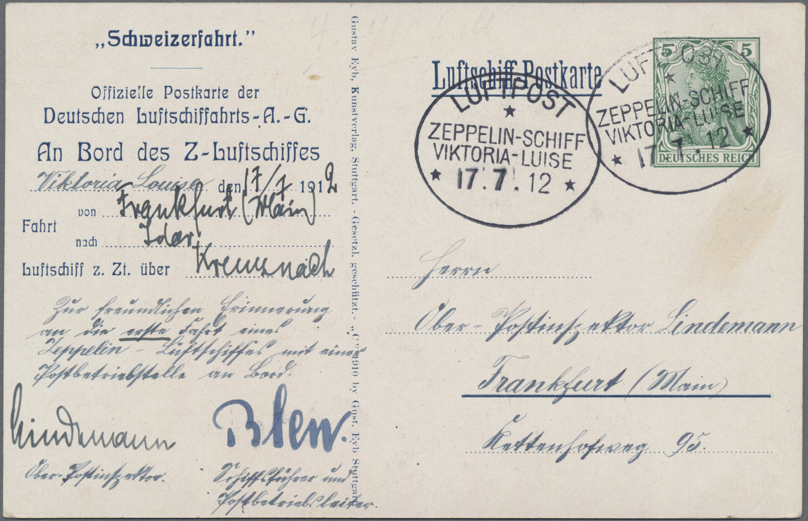 Lot 2253 - zeppelinpost deutschland - Auktionshaus Christoph Gärtner GmbH & Co. KG 59th AUCTION - day 2 Lot 2253 - zeppelinpost deutschland - Auktionshaus Christoph Gärtner GmbH & Co. KG 59th AUCTION - day 2