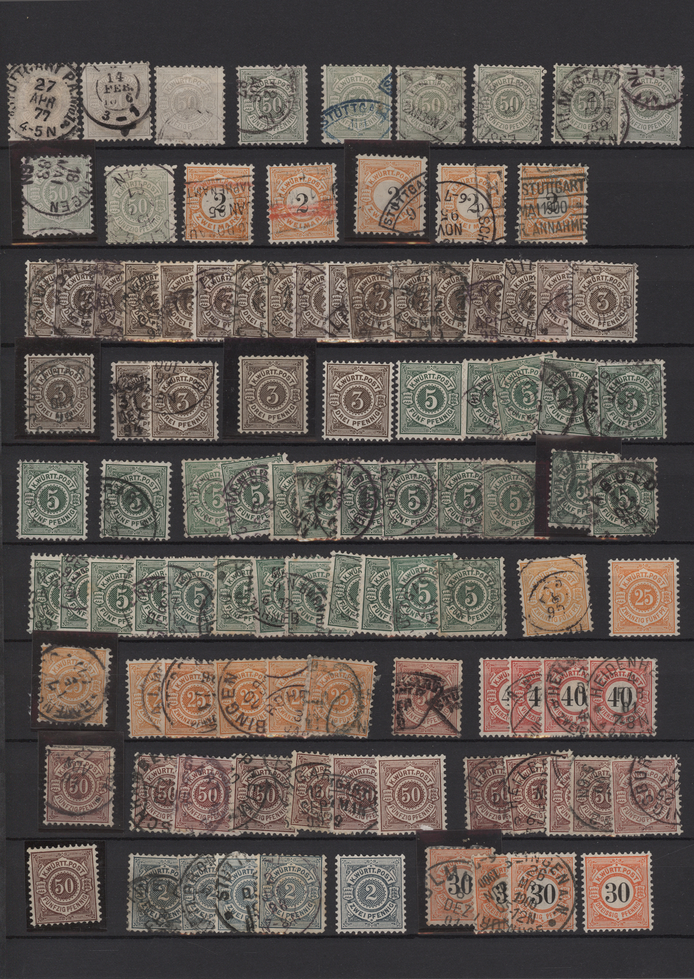 Lot 10377 - Württemberg - Marken und Briefe  -  Auktionshaus Christoph Gärtner GmbH & Co. KG 57th AUCTION - Day 5