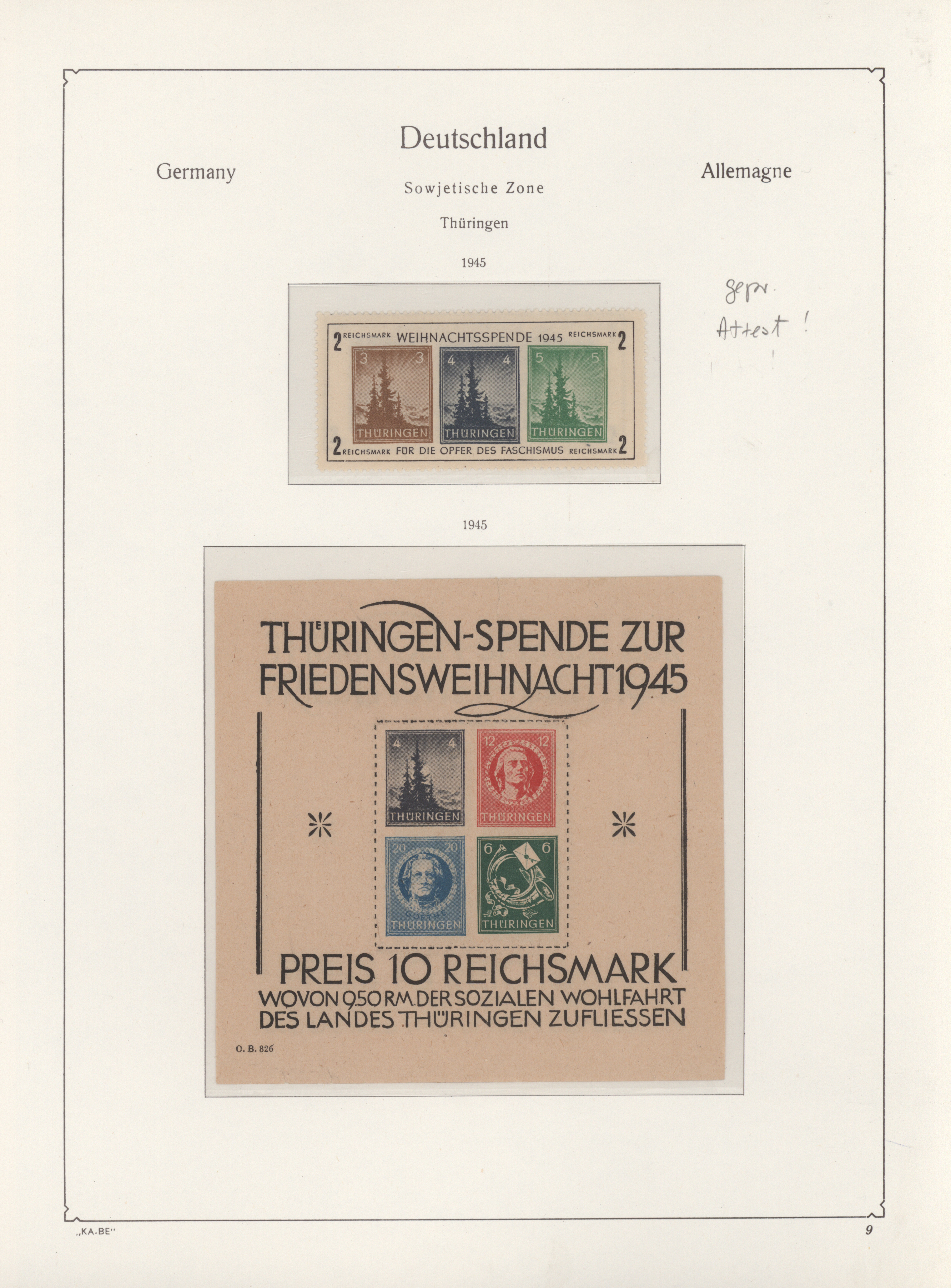 Lot 14811 - sowjetische zone  -  Auktionshaus Christoph Gärtner GmbH & Co. KG 58th AUCTION - Day 5