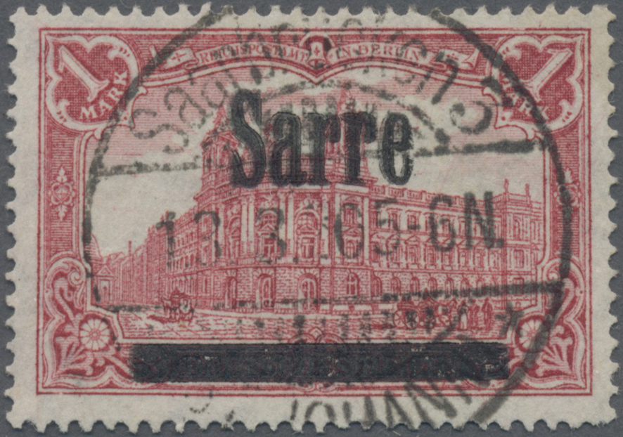 Lot 05826 - Deutsche Abstimmungsgebiete: Saargebiet  -  Auktionshaus Christoph Gärtner GmbH & Co. KG 55th AUCTION - Day 3