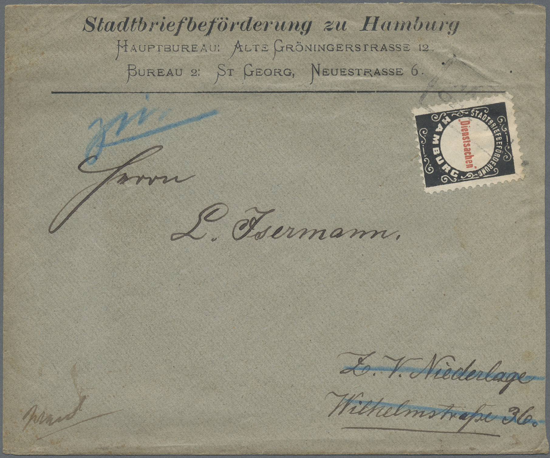Lot 10351 - Deutsches Reich - Privatpost (Stadtpost) - Auktionshaus Christoph Gärtner GmbH & Co. KG 58th AUCTION - Day 3 Lot 10351 - Deutsches Reich - Privatpost (Stadtpost) - Auktionshaus Christoph Gärtner GmbH & Co. KG 58th AUCTION - Day 3