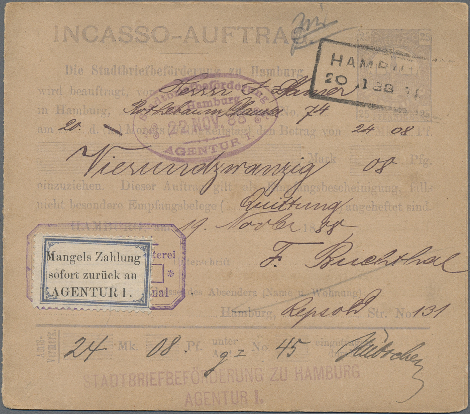 Lot 10362 - Deutsches Reich - Privatpost (Stadtpost) - Auktionshaus Christoph Gärtner GmbH & Co. KG 58th AUCTION - Day 3 Lot 10362 - Deutsches Reich - Privatpost (Stadtpost) - Auktionshaus Christoph Gärtner GmbH & Co. KG 58th AUCTION - Day 3