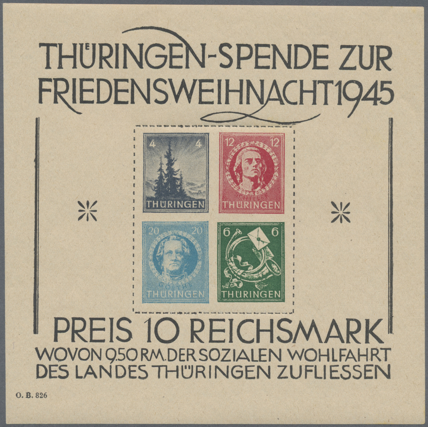 Lot 37330 - Sowjetische Zone - Thüringen  -  Auktionshaus Christoph Gärtner GmbH & Co. KG Sale #44 Collections Germany