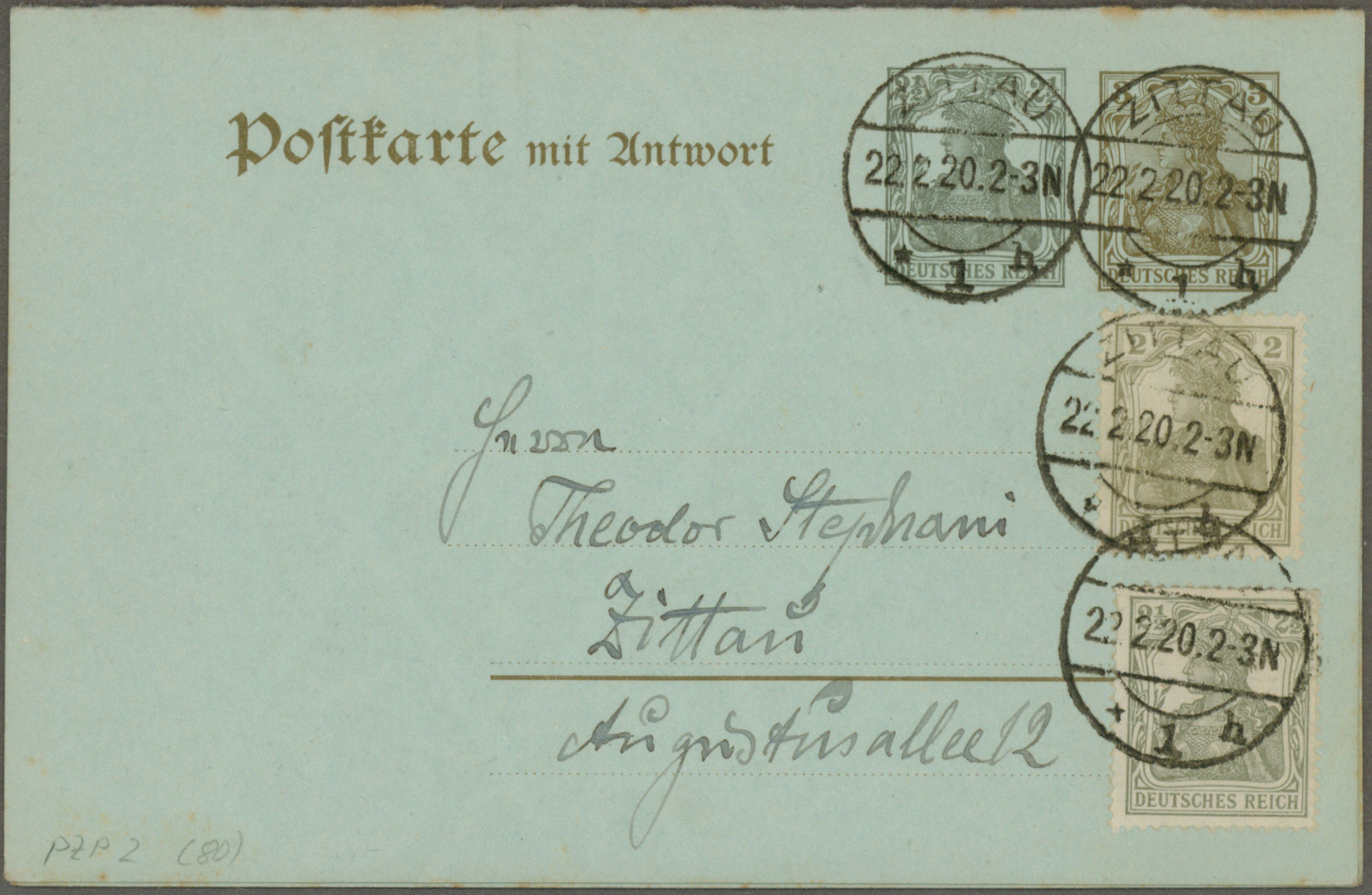 Lot 10870 - Deutsches Reich - Ganzsachen  -  Auktionshaus Christoph Gärtner GmbH & Co. KG 57th AUCTION - Day 5