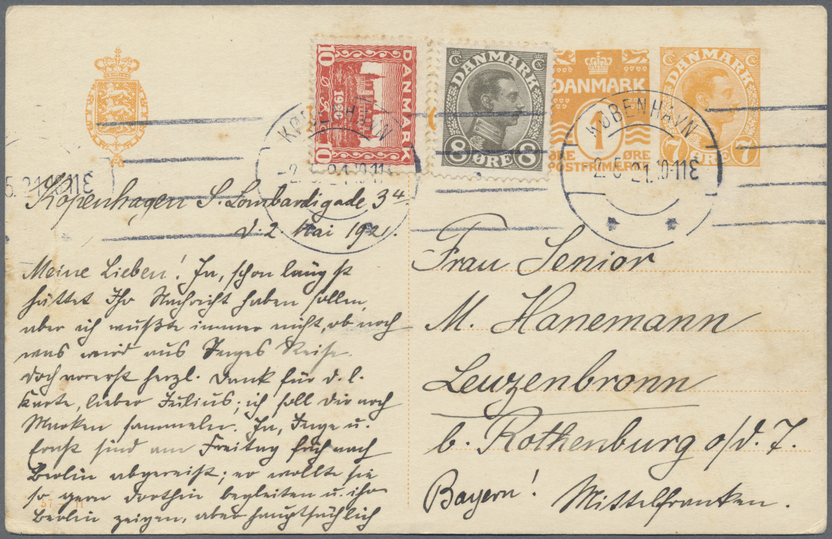 Stamp Auction Dänemark Ganzsachen Sale 46 Collections Worldwide