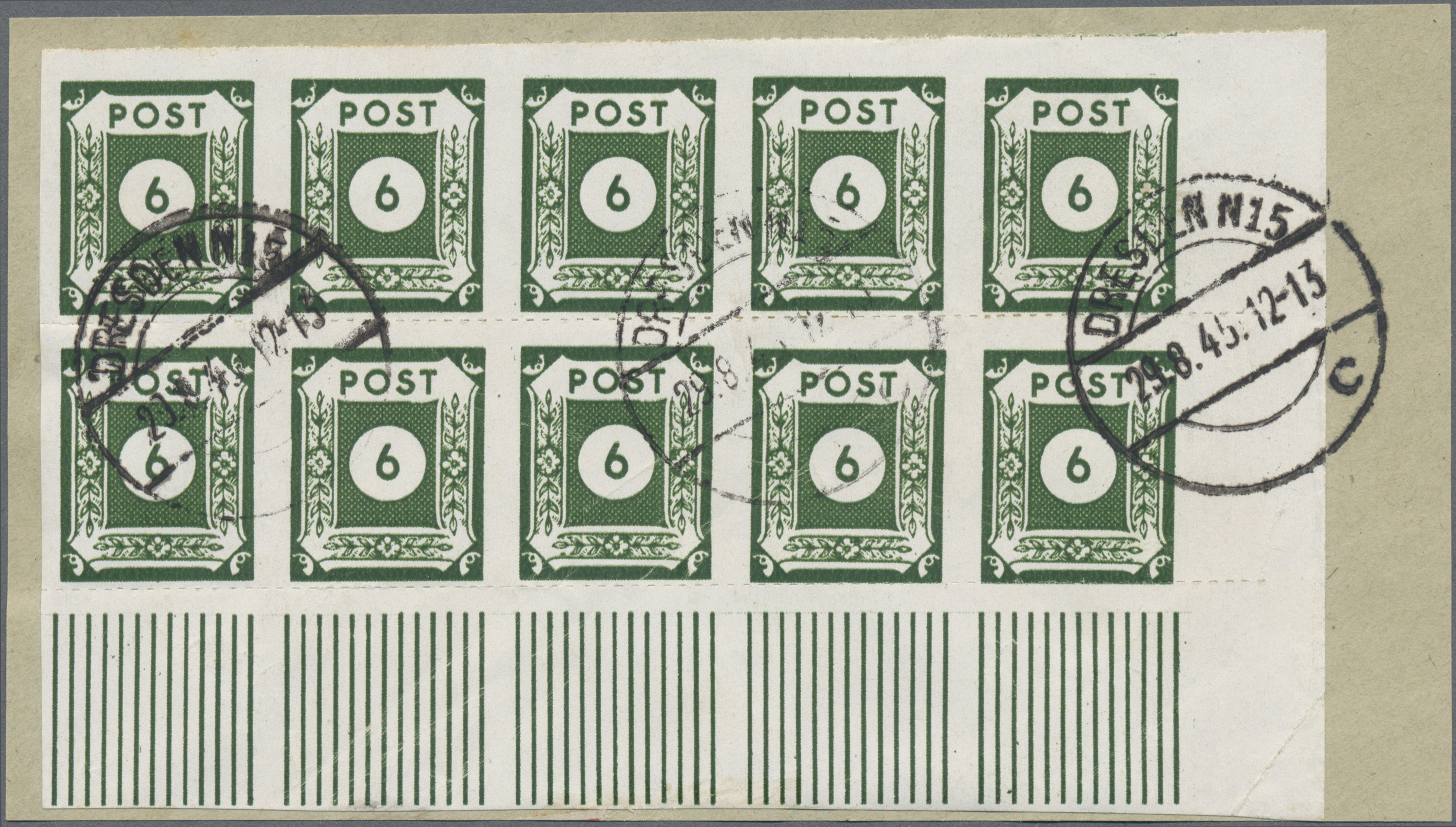 Lot 06220 - Sowjetische Zone - Ost-Sachsen - Auktionshaus Christoph Gärtner GmbH & Co. KG 58th AUCTION - Day 2 Lot 06220 - Sowjetische Zone - Ost-Sachsen - Auktionshaus Christoph Gärtner GmbH & Co. KG 58th AUCTION - Day 2