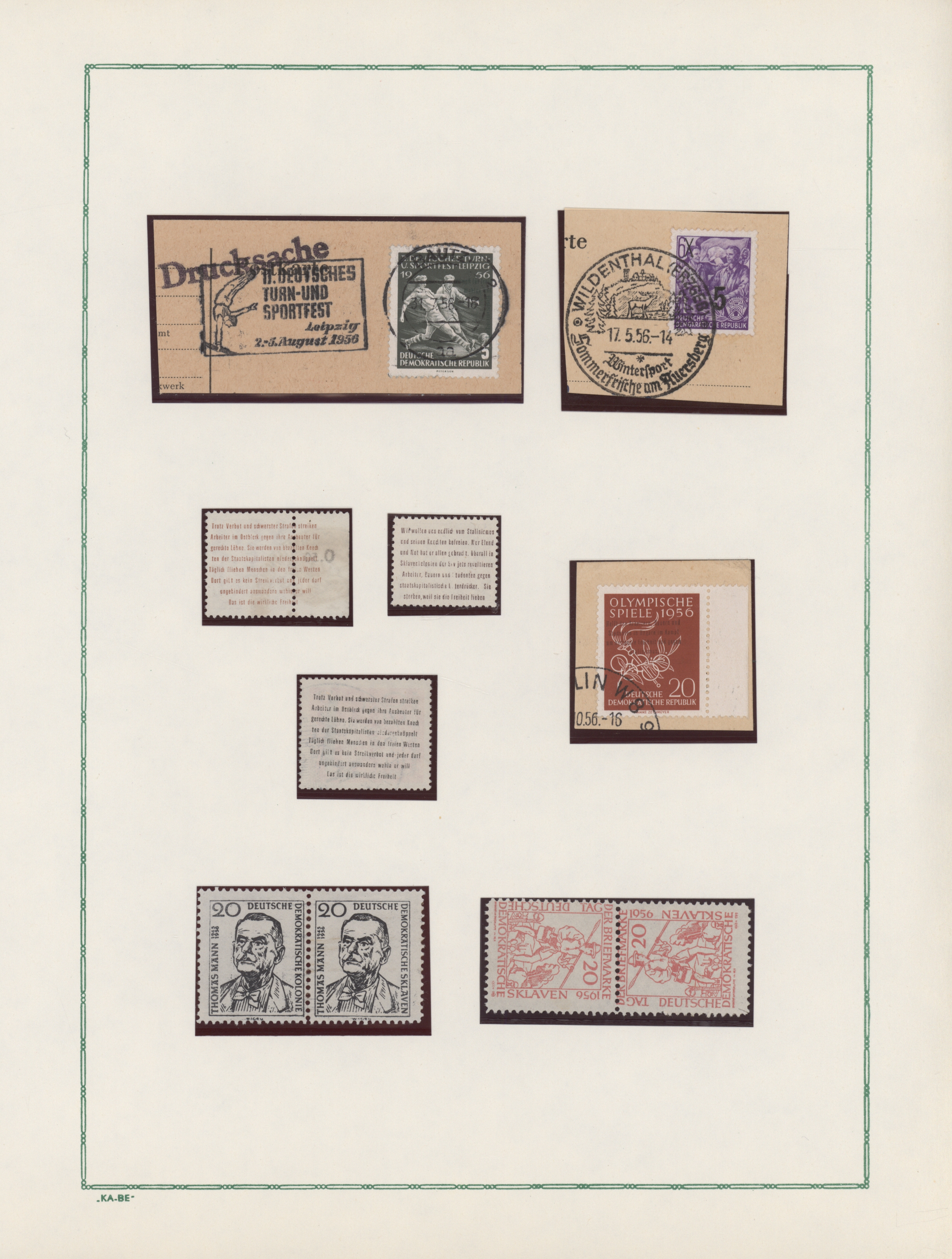 Lot 11496 - DDR - Propagandafälschungen - Auktionshaus Christoph Gärtner GmbH & Co. KG 57th AUCTION - Day 5 Lot 11496 - DDR - Propagandafälschungen - Auktionshaus Christoph Gärtner GmbH & Co. KG 57th AUCTION - Day 5