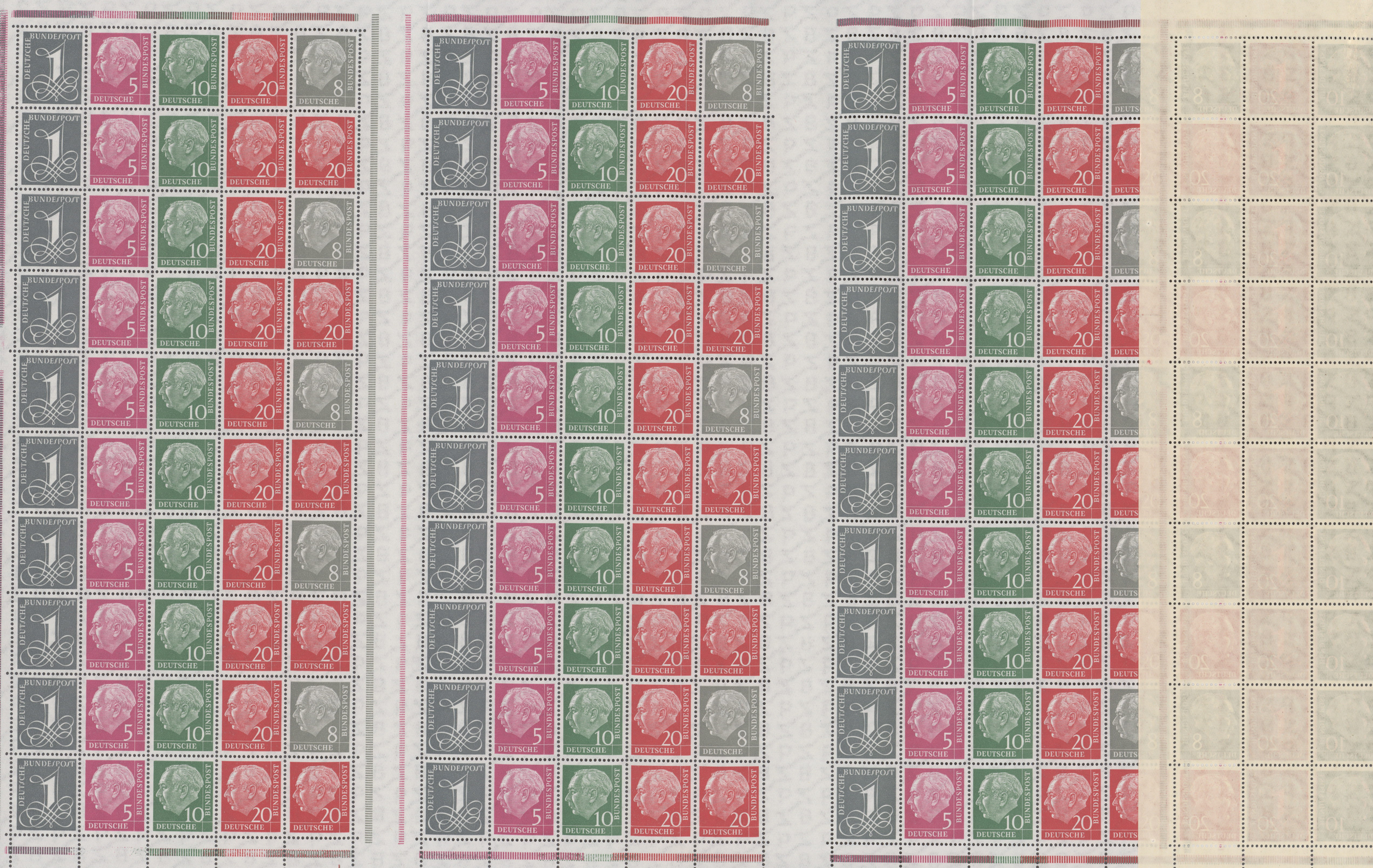 Lot 12034 - Bundesrepublik - Markenheftchenbogen - Auktionshaus Christoph Gärtner GmbH & Co. KG 57th AUCTION - Day 5 Lot 12034 - Bundesrepublik - Markenheftchenbogen - Auktionshaus Christoph Gärtner GmbH & Co. KG 57th AUCTION - Day 5