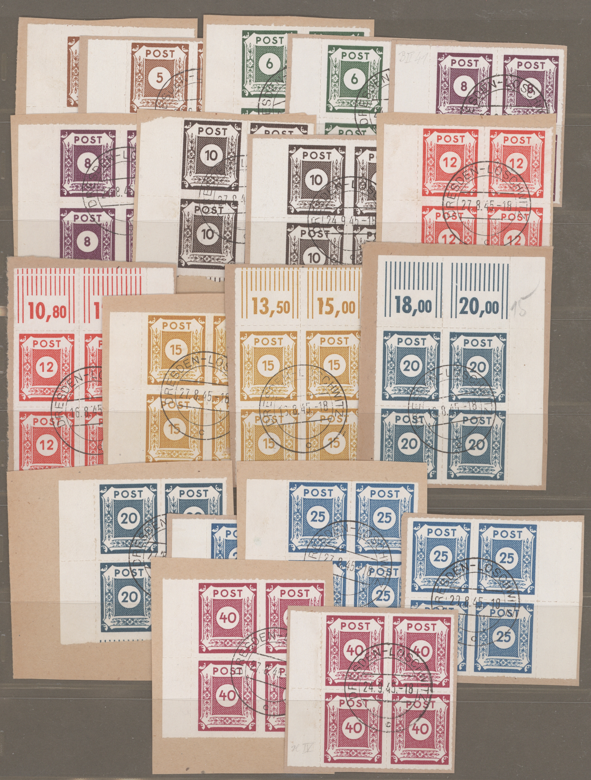 Lot 11694 - Sowjetische Zone - Ost-Sachsen - Auktionshaus Christoph Gärtner GmbH & Co. KG 56th AUCTION - Day 5 Lot 11694 - Sowjetische Zone - Ost-Sachsen - Auktionshaus Christoph Gärtner GmbH & Co. KG 56th AUCTION - Day 5