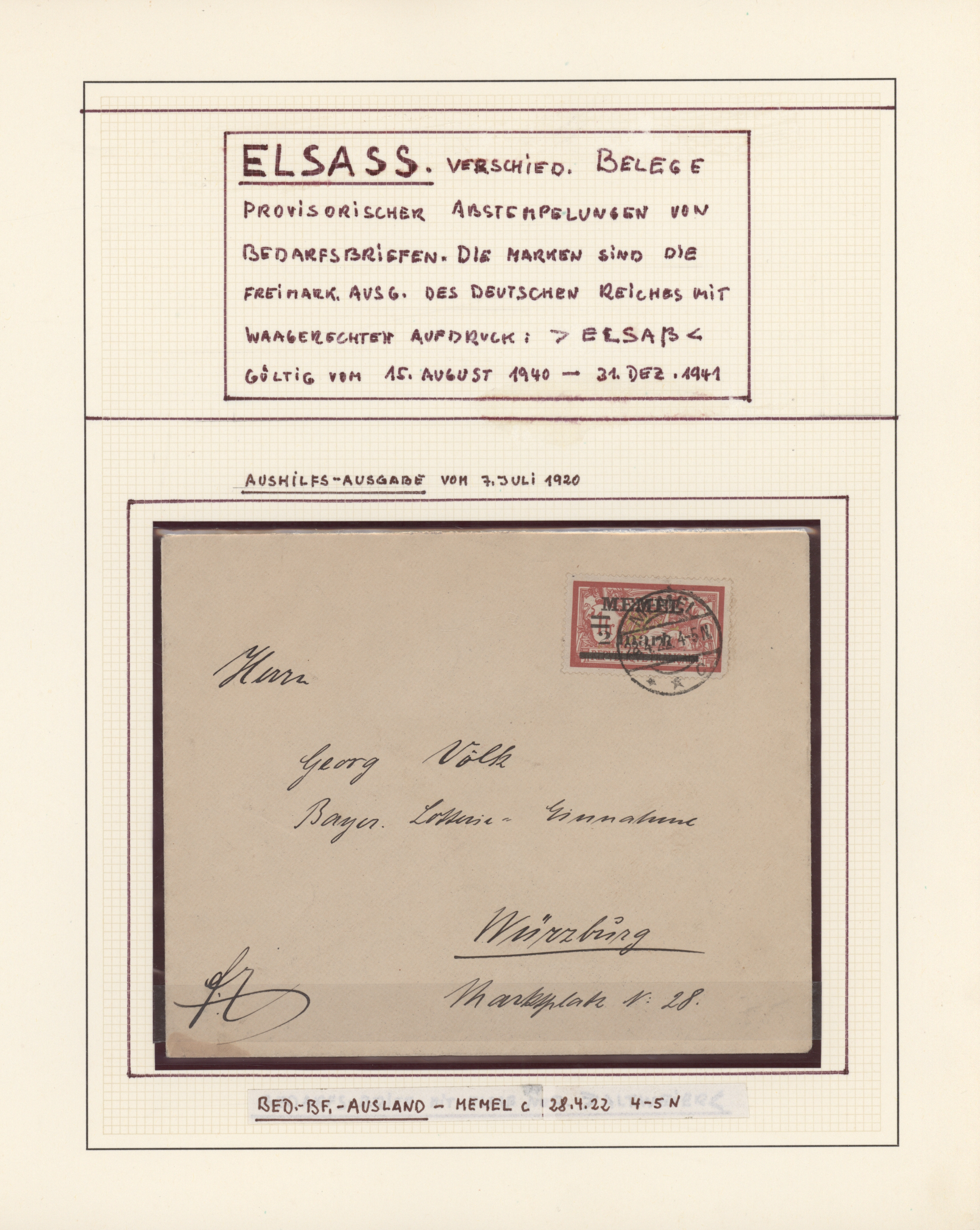 Lot 11075 - Memel  -  Auktionshaus Christoph Gärtner GmbH & Co. KG 57th AUCTION - Day 5