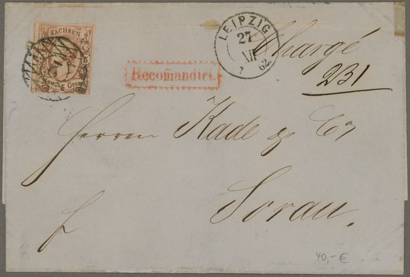 Lot 13779 - Sachsen - Marken und Briefe - Auktionshaus Christoph Gärtner GmbH & Co. KG 58th AUCTION - Day 5 Lot 13779 - Sachsen - Marken und Briefe - Auktionshaus Christoph Gärtner GmbH & Co. KG 58th AUCTION - Day 5