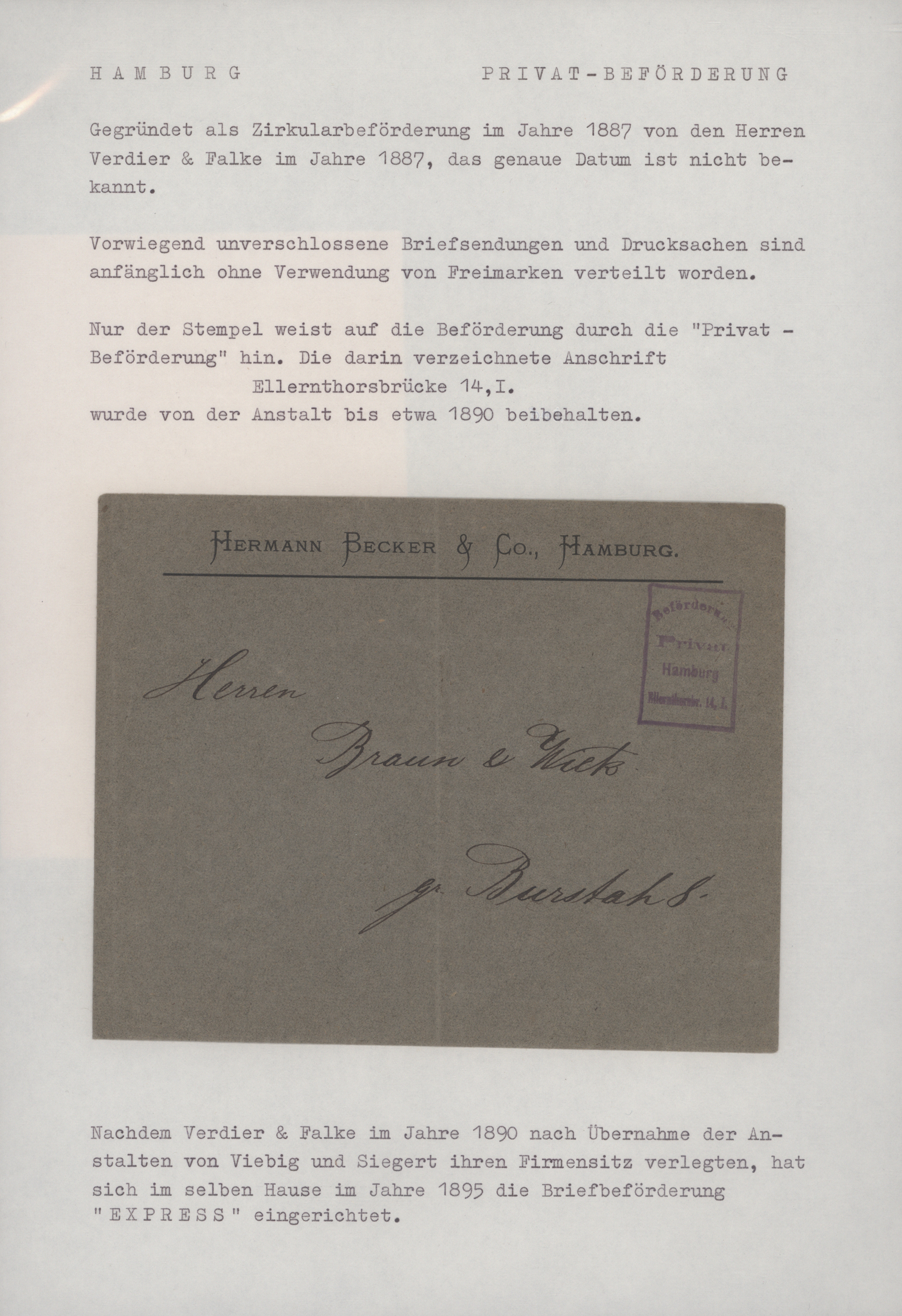 Lot 10364 - Deutsches Reich - Privatpost (Stadtpost) - Auktionshaus Christoph Gärtner GmbH & Co. KG 58th AUCTION - Day 3 Lot 10364 - Deutsches Reich - Privatpost (Stadtpost) - Auktionshaus Christoph Gärtner GmbH & Co. KG 58th AUCTION - Day 3