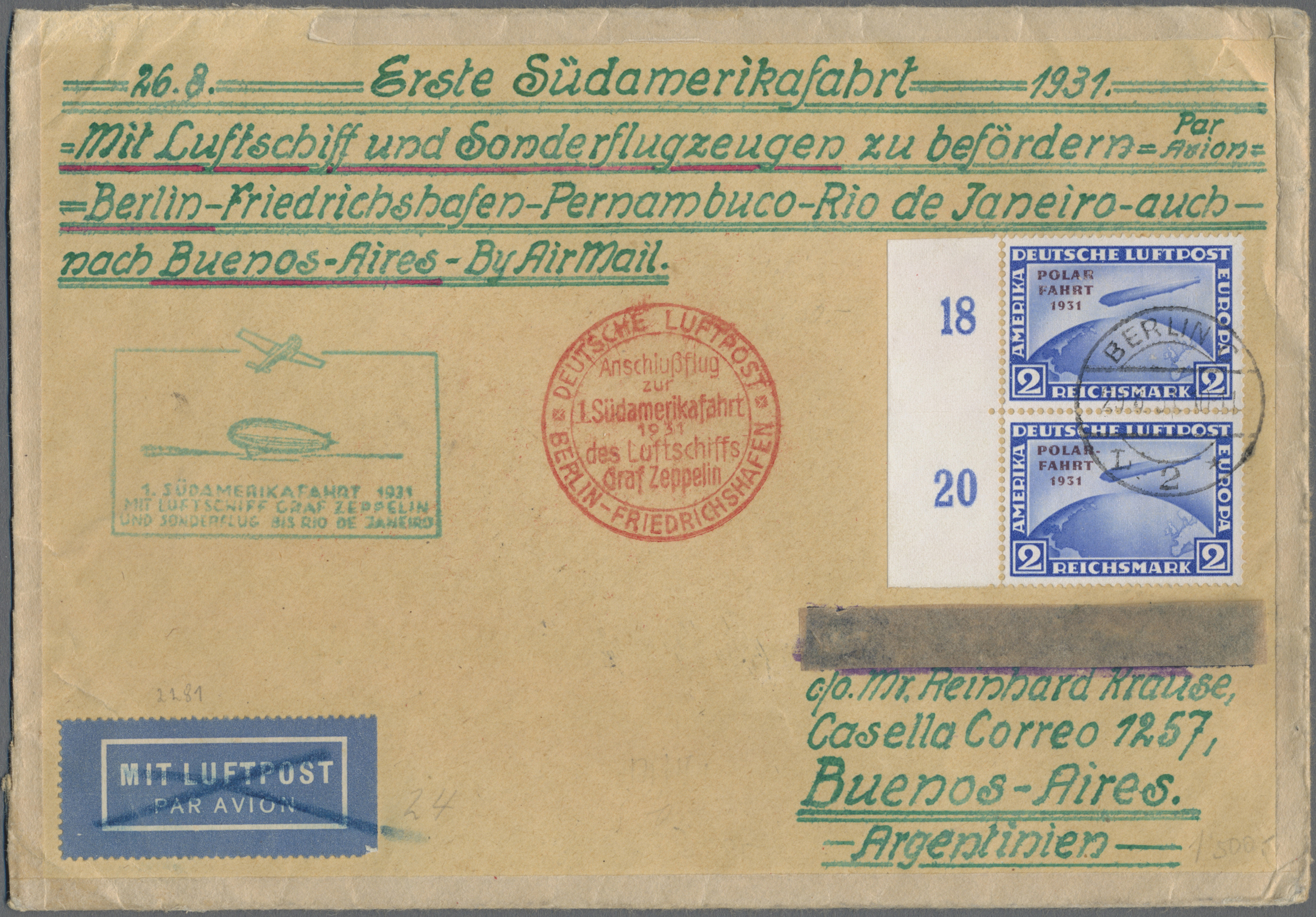 Lot 05189 - Deutsches Reich - Weimar - Auktionshaus Christoph Gärtner GmbH & Co. KG 57th AUCTION - Day 3 Lot 05189 - Deutsches Reich - Weimar - Auktionshaus Christoph Gärtner GmbH & Co. KG 57th AUCTION - Day 3