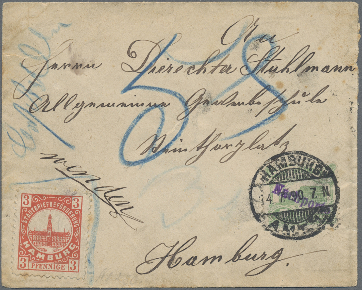Lot 10350 - Deutsches Reich - Privatpost (Stadtpost) - Auktionshaus Christoph Gärtner GmbH & Co. KG 58th AUCTION - Day 3 Lot 10350 - Deutsches Reich - Privatpost (Stadtpost) - Auktionshaus Christoph Gärtner GmbH & Co. KG 58th AUCTION - Day 3