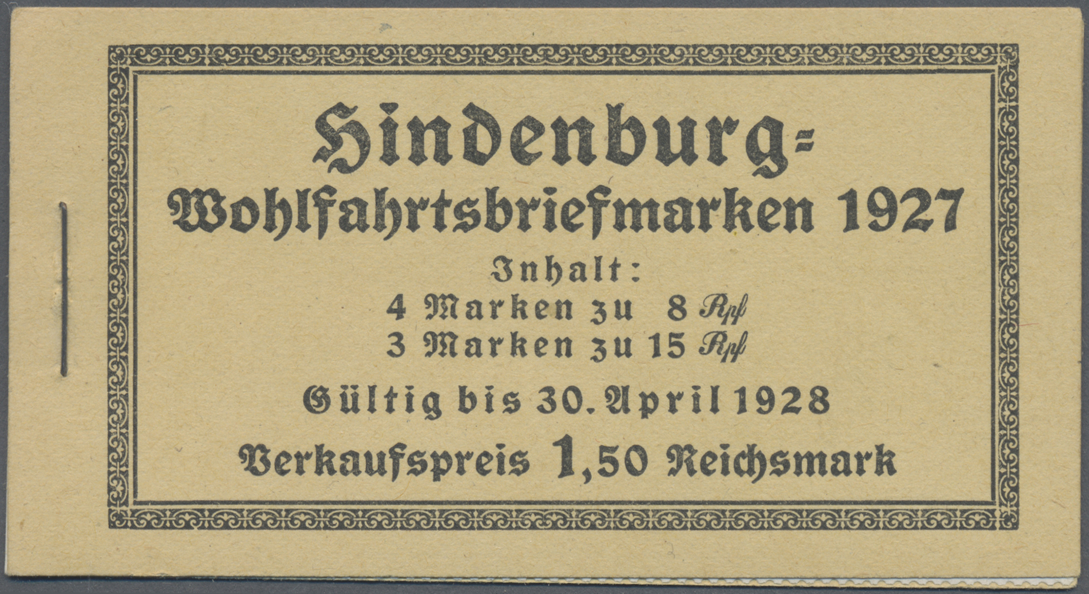 Lot 05255 - Deutsches Reich - Markenheftchen - Auktionshaus Christoph Gärtner GmbH & Co. KG 57th AUCTION - Day 3 Lot 05255 - Deutsches Reich - Markenheftchen - Auktionshaus Christoph Gärtner GmbH & Co. KG 57th AUCTION - Day 3