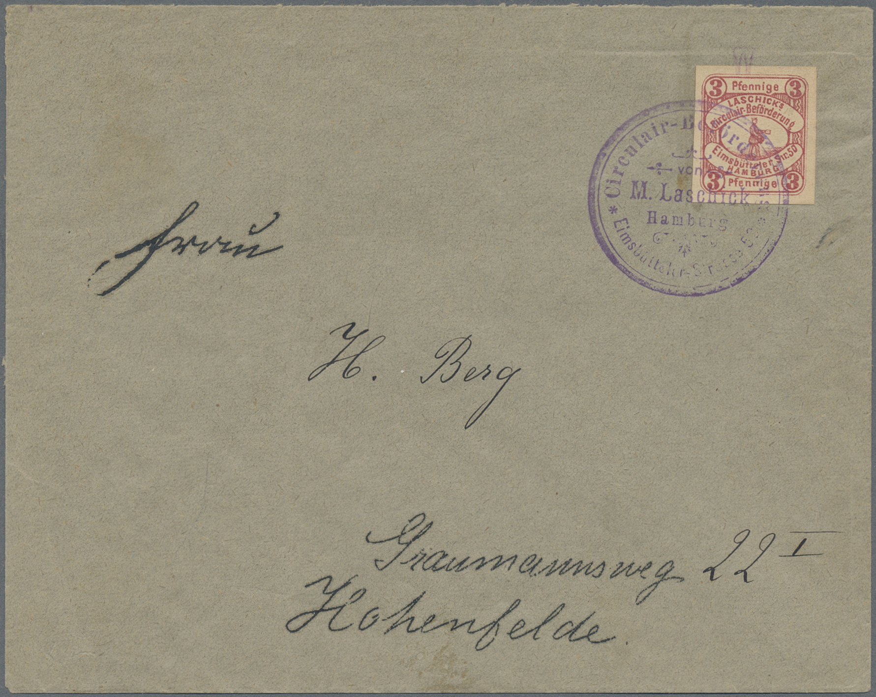 Lot 10348 - Deutsches Reich - Privatpost (Stadtpost) - Auktionshaus Christoph Gärtner GmbH & Co. KG 58th AUCTION - Day 3 Lot 10348 - Deutsches Reich - Privatpost (Stadtpost) - Auktionshaus Christoph Gärtner GmbH & Co. KG 58th AUCTION - Day 3