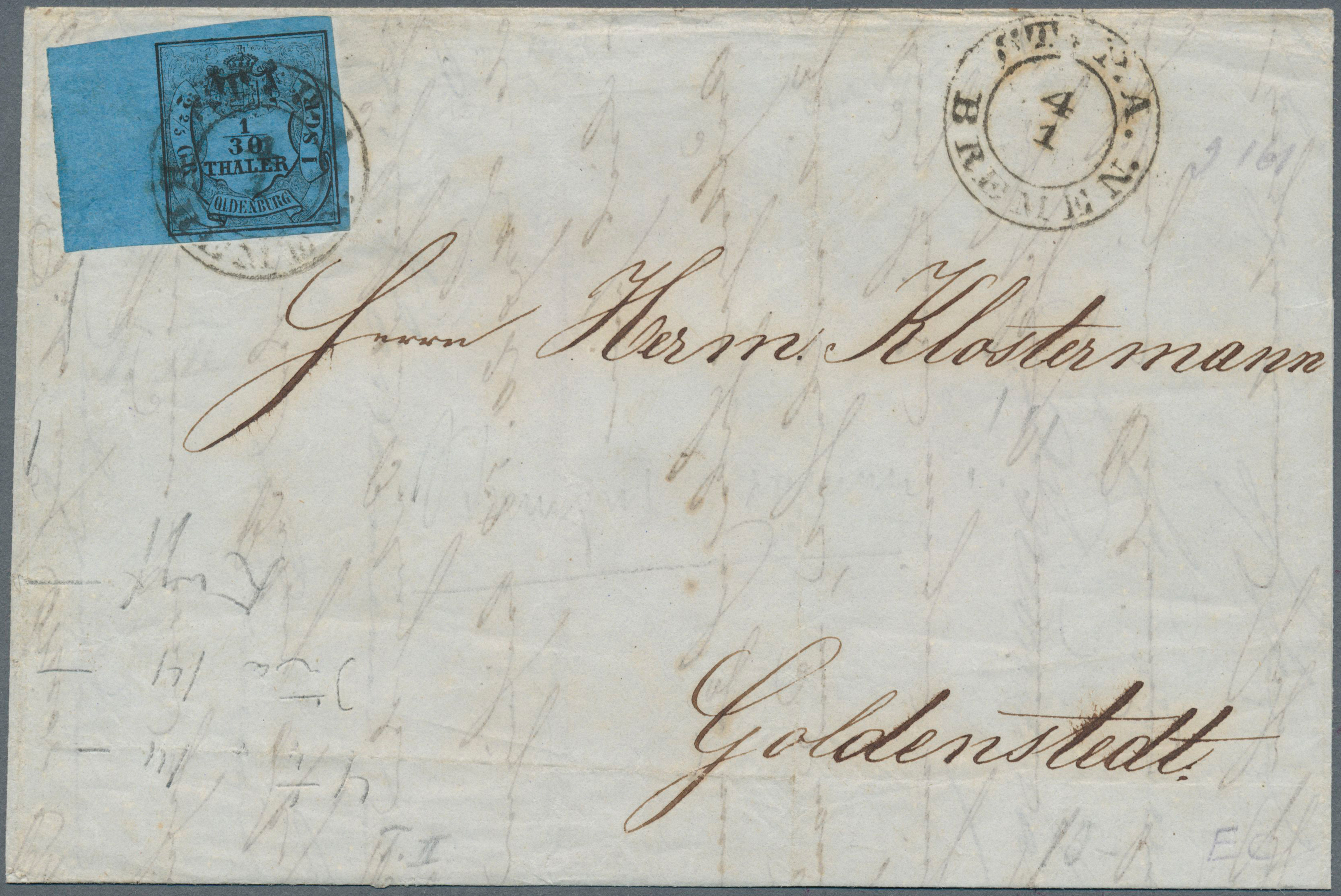 Lot 425 - Oldenburg - Marken und Briefe - Auktionshaus Edgar Mohrmann & Co. Internat. Briefmarken-Auktionen GmhH Auction #211 Lot 425 - Oldenburg - Marken und Briefe - Auktionshaus Edgar Mohrmann & Co. Internat. Briefmarken-Auktionen GmhH Auction #211