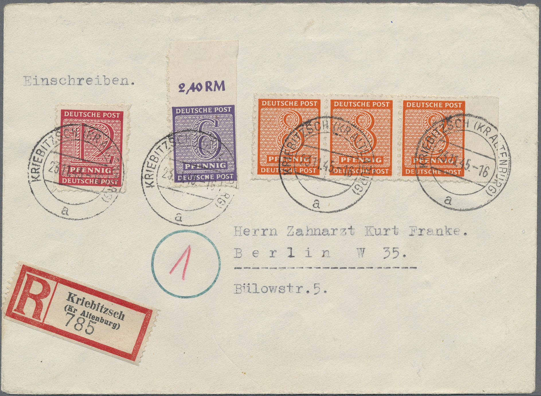 Lot 06410 - Sowjetische Zone - West-Sachsen  -  Auktionshaus Christoph Gärtner GmbH & Co. KG 57th AUCTION - Day 3