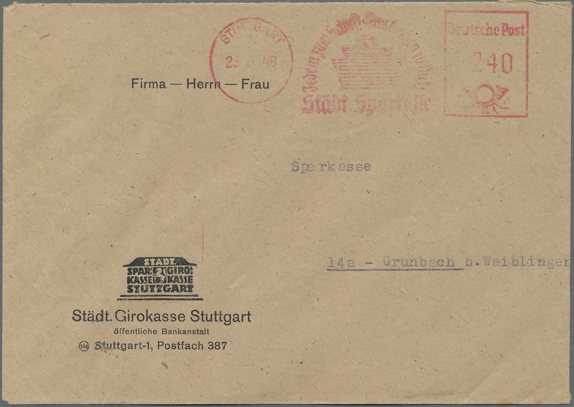 Lot 06294 - Alliierte Besetzung - Zehnfachfrankaturen - Auktionshaus Christoph Gärtner GmbH & Co. KG 57th AUCTION - Day 3 Lot 06294 - Alliierte Besetzung - Zehnfachfrankaturen - Auktionshaus Christoph Gärtner GmbH & Co. KG 57th AUCTION - Day 3
