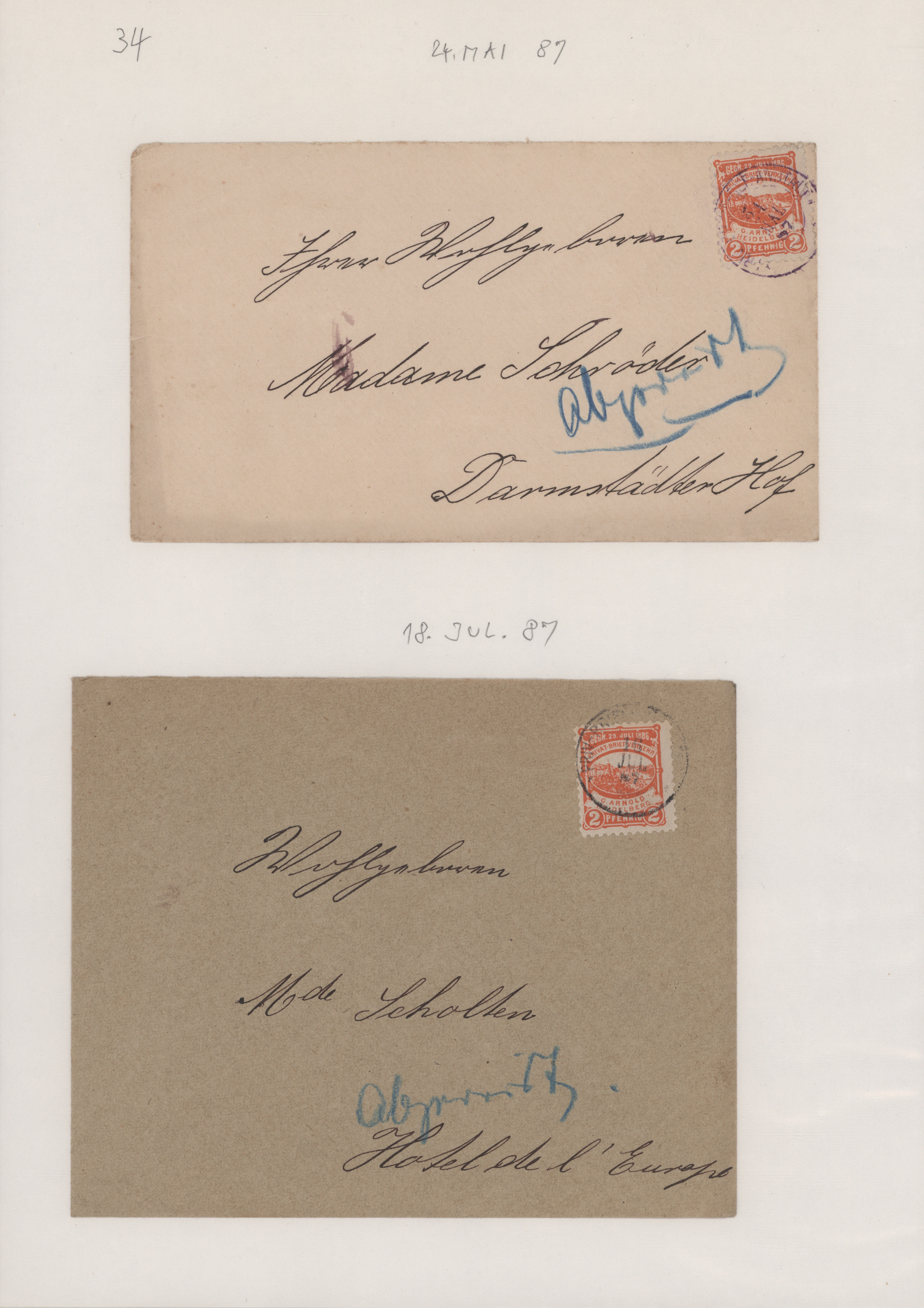 Lot 10370 - Deutsches Reich - Privatpost (Stadtpost)  -  Auktionshaus Christoph Gärtner GmbH & Co. KG 58th AUCTION - Day 3