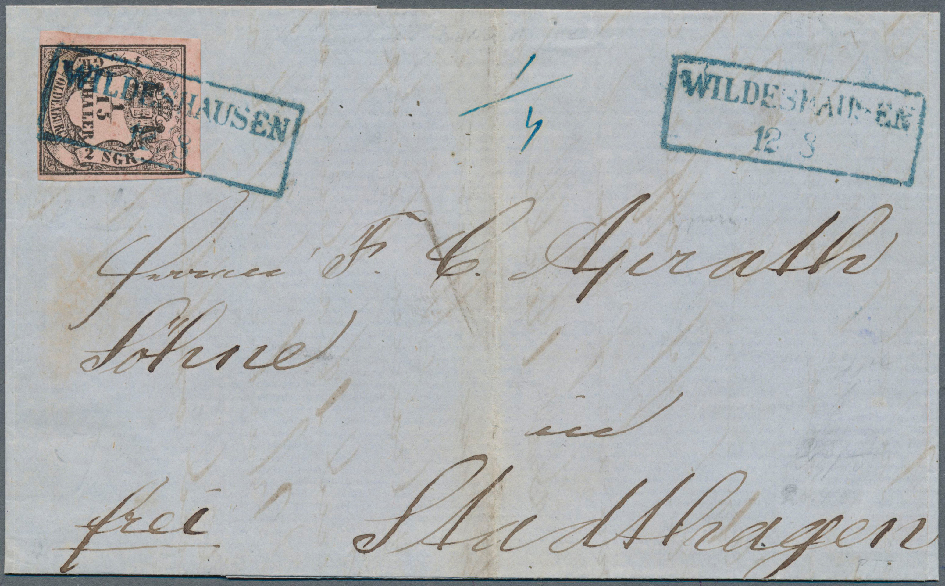 Lot 435 - Oldenburg - Marken und Briefe  -   Auction #211