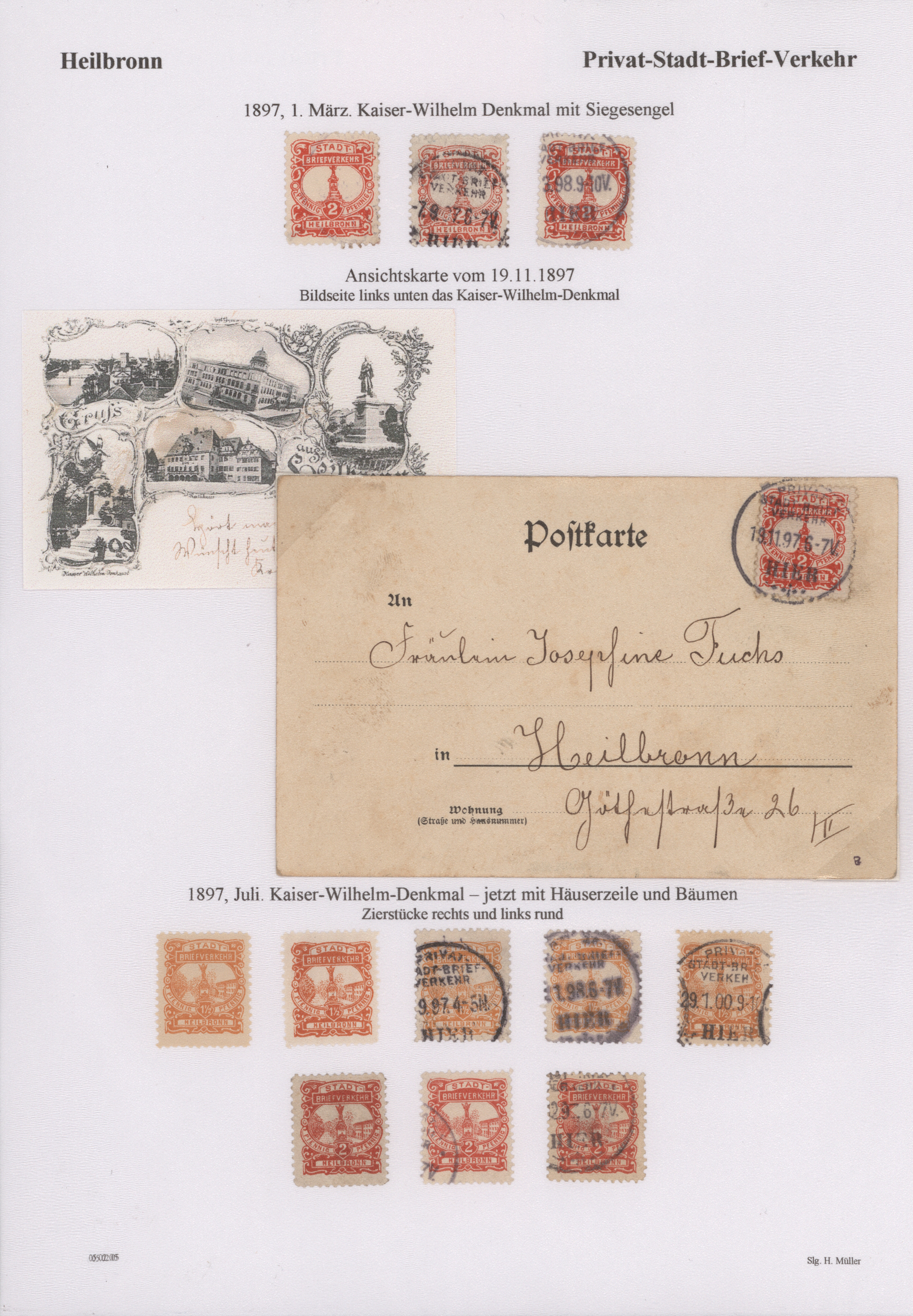 Lot 10371 - Deutsches Reich - Privatpost (Stadtpost)  -  Auktionshaus Christoph Gärtner GmbH & Co. KG 58th AUCTION - Day 3