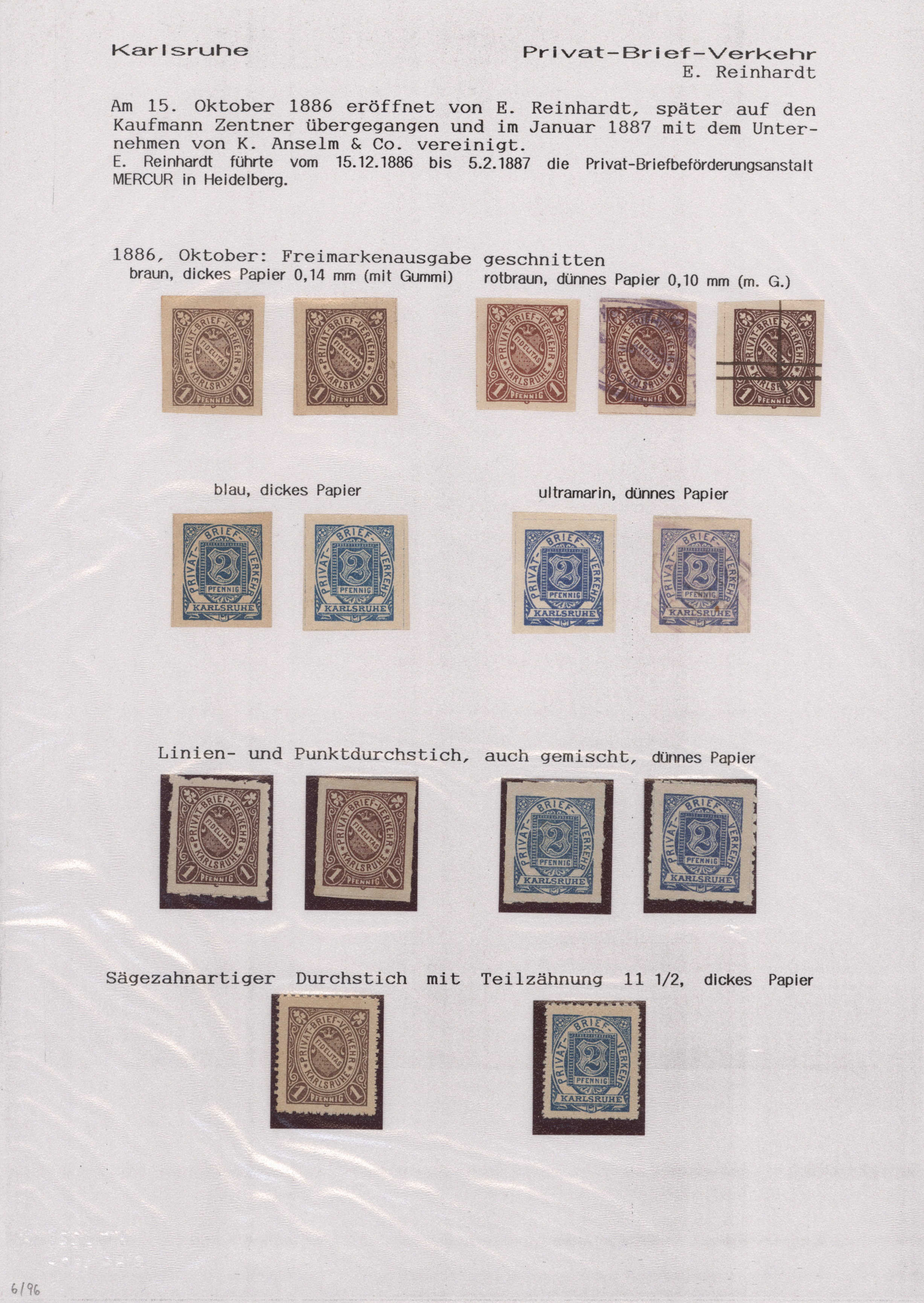 Lot 10372 - Deutsches Reich - Privatpost (Stadtpost)  -  Auktionshaus Christoph Gärtner GmbH & Co. KG 58th AUCTION - Day 3