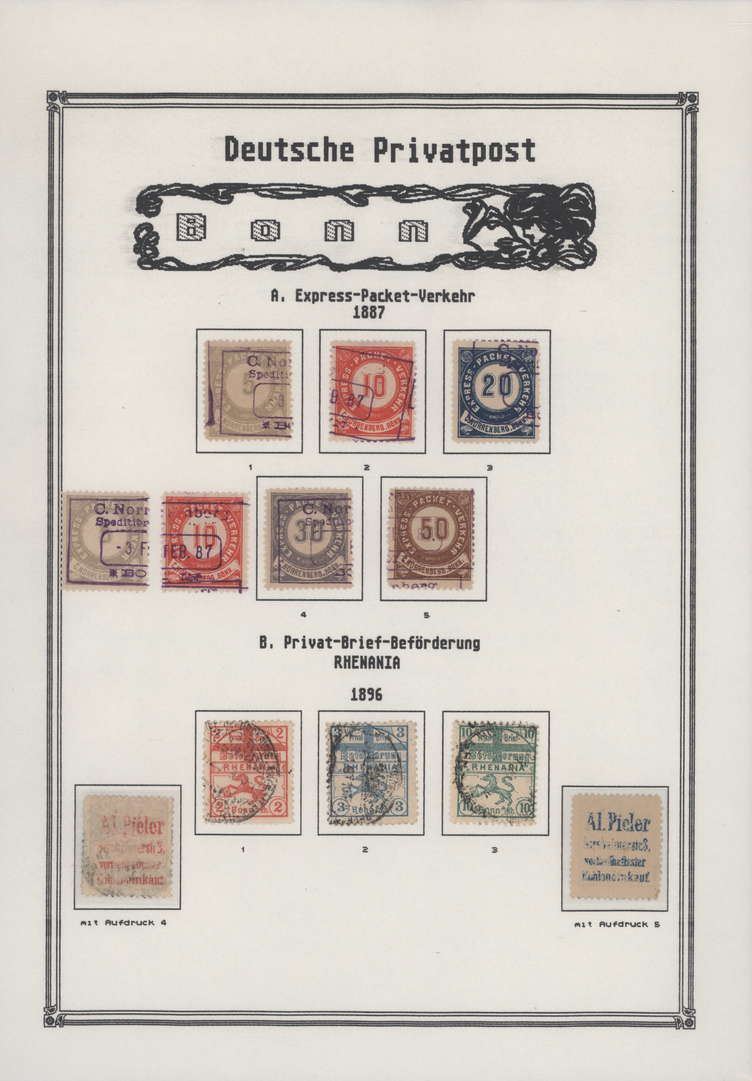 Lot 10222 - Deutsches Reich - Privatpost (Stadtpost)  -  Auktionshaus Christoph Gärtner GmbH & Co. KG 58th AUCTION - Day 3