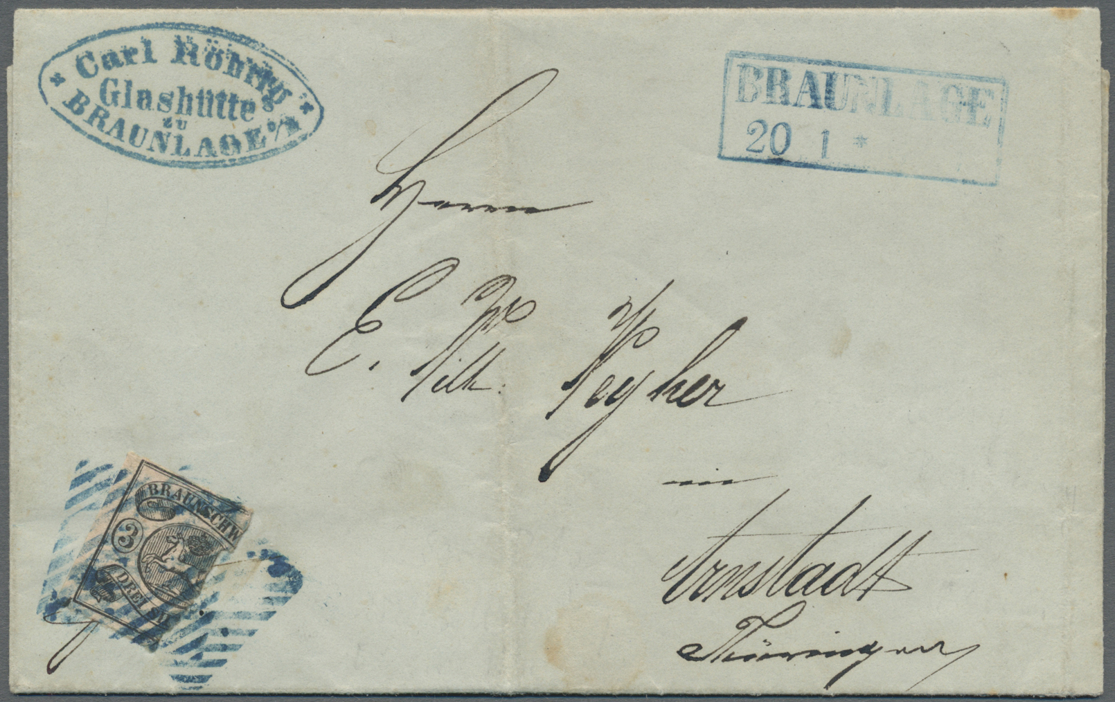 Lot 332 - Braunschweig - Marken und Briefe - Auction #211 Lot 332 - Braunschweig - Marken und Briefe - Auction #211