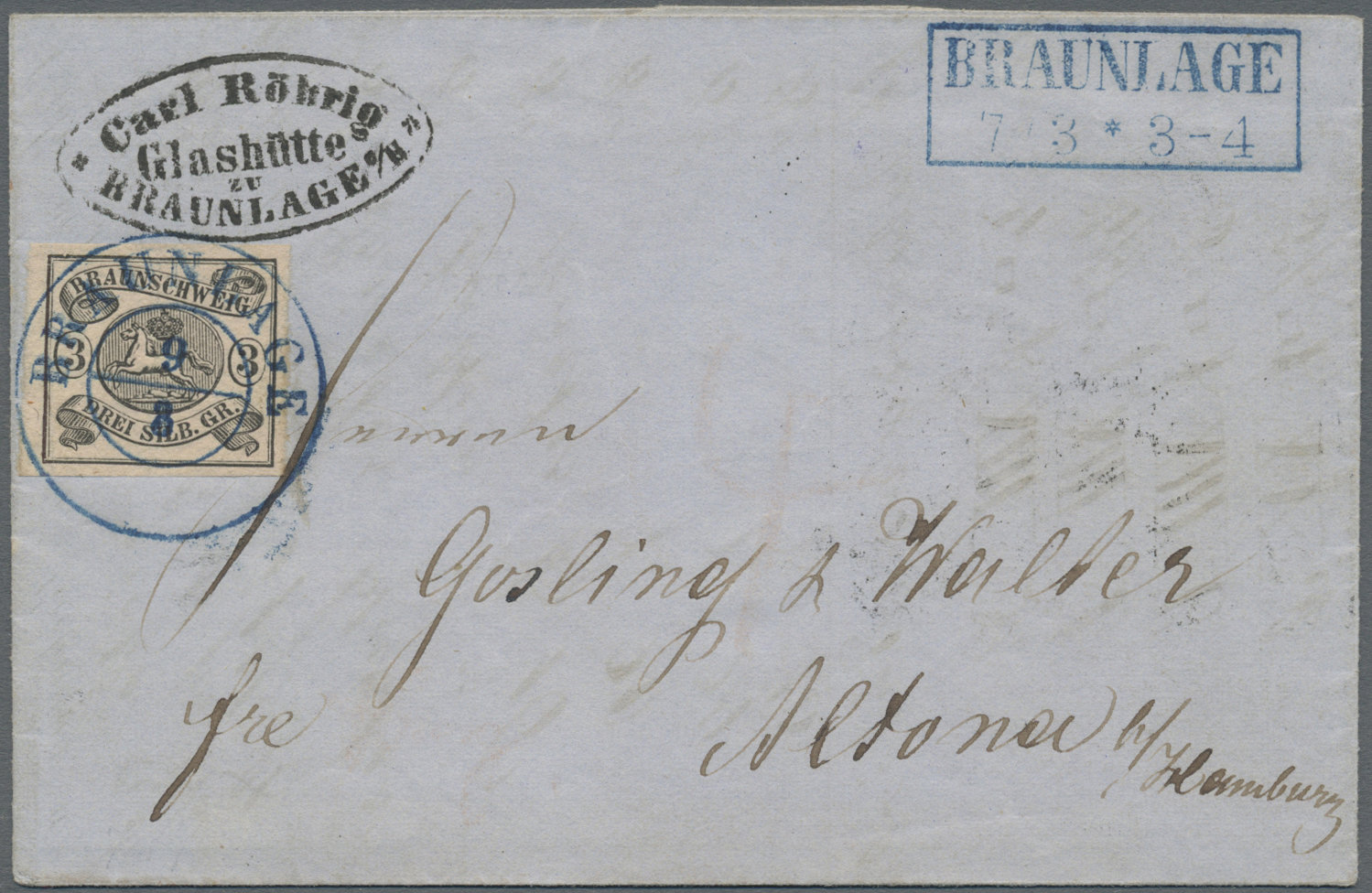 Lot 332 - Braunschweig - Marken und Briefe  -   Auction #211