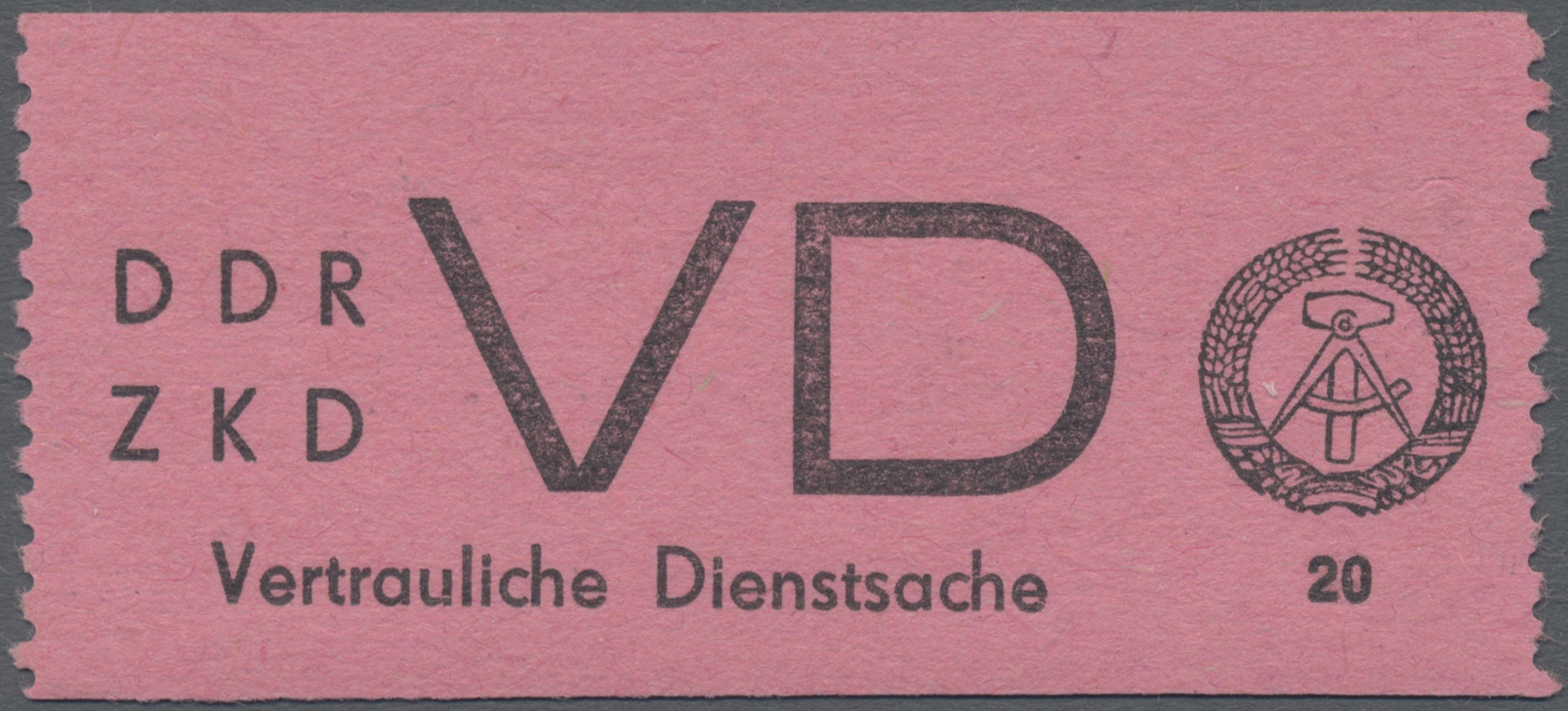 Lot 06354 - DDR - Dienstmarken D (Vertrauliche Dienstsachen)  -  Auktionshaus Christoph Gärtner GmbH & Co. KG 58th AUCTION - Day 2